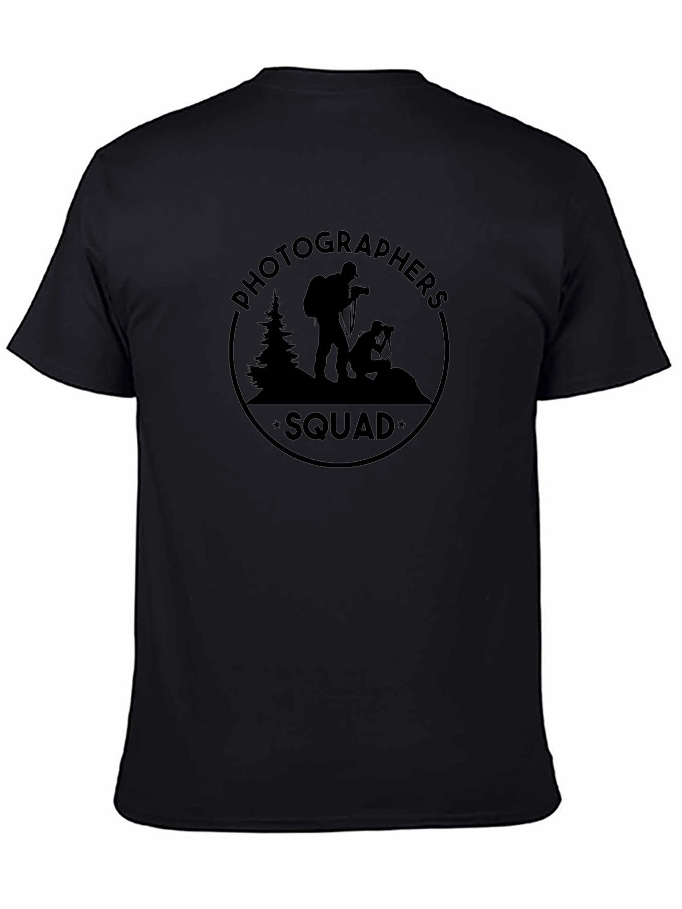 Photographers Squad Black Graphic T-Shirt