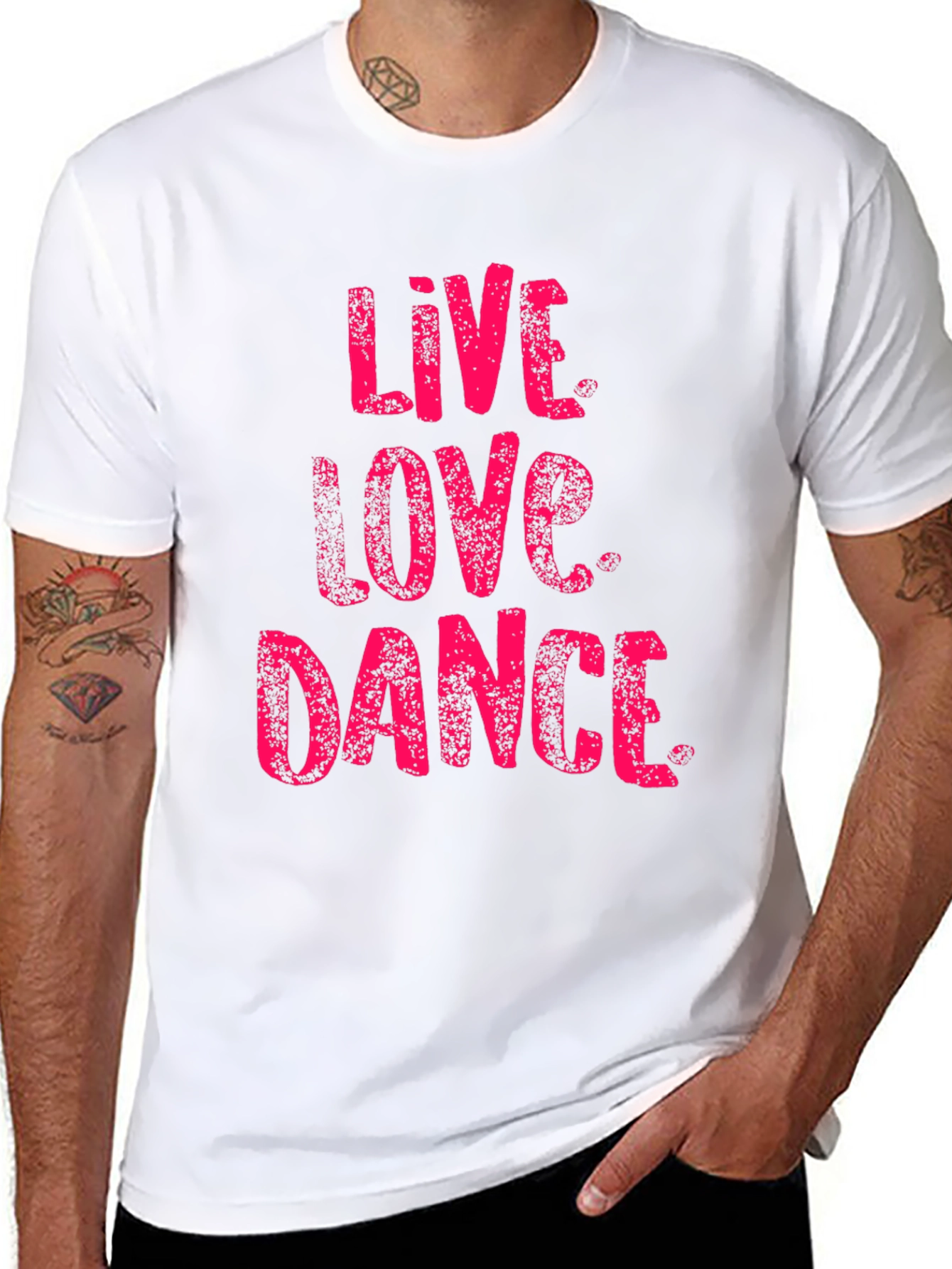 Live Love Dance Black Graphic T-Shirt