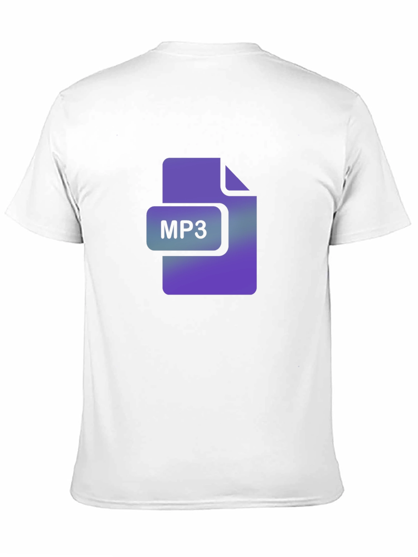 MP3 File Icon Black T-Shirt