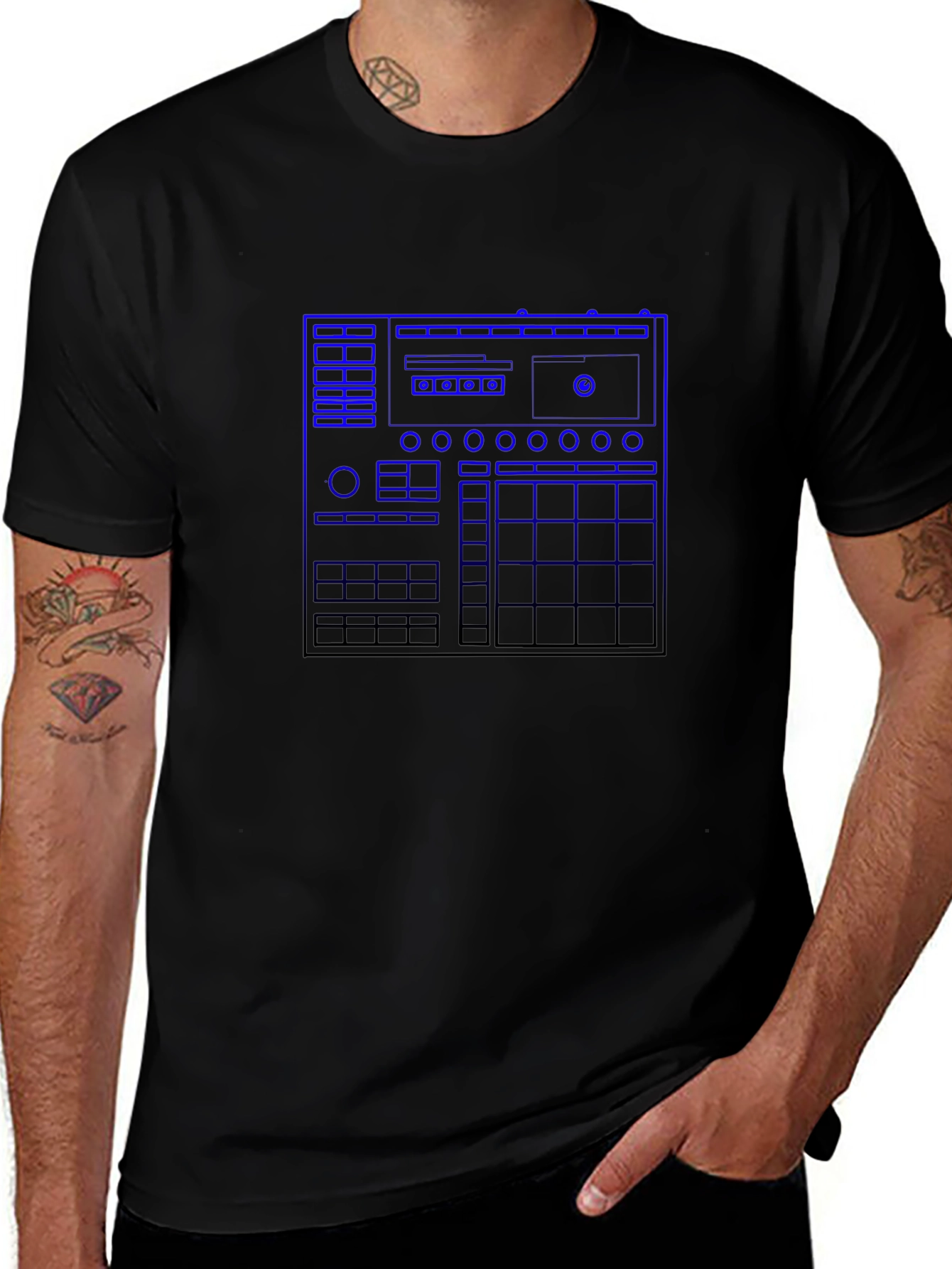 MPC Blueprint Graphic T-Shirt - Black