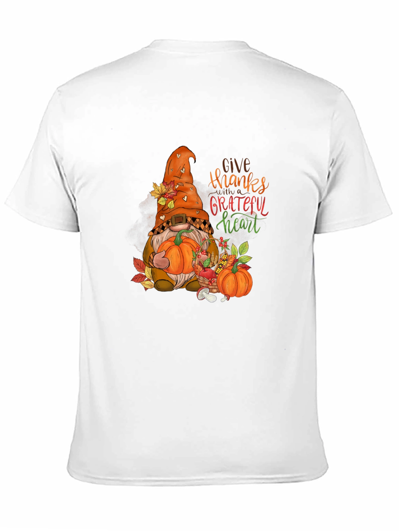 Give Thanks Gnome Graphic Tee