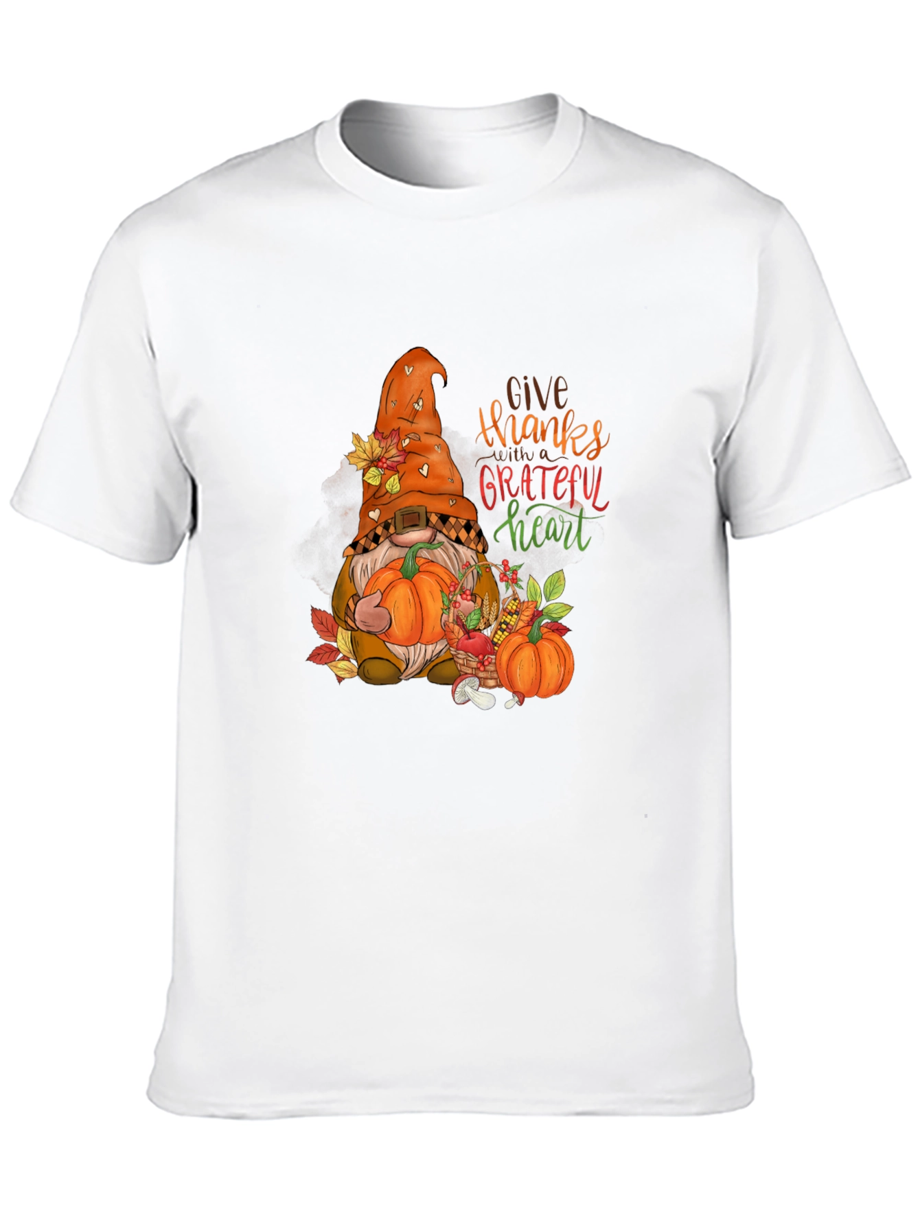 Give Thanks Gnome Graphic Tee