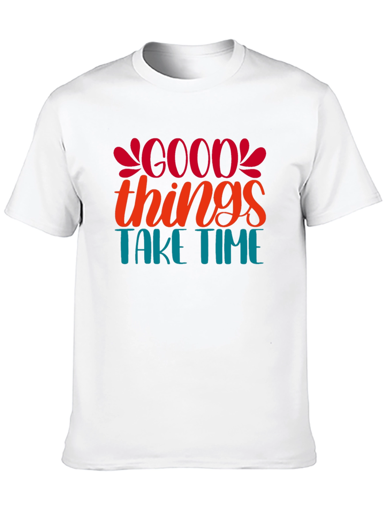 Good Things Take Time Black Graphic Tee