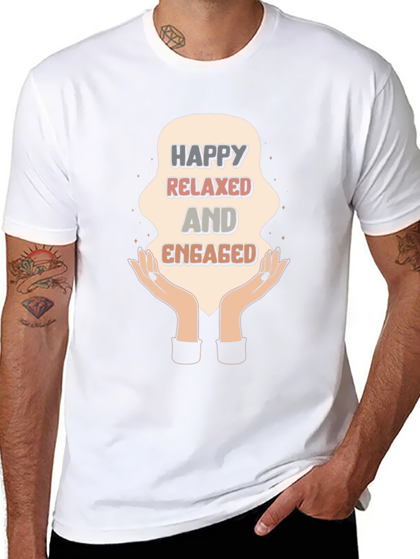 Happy Relaxed Engaged Graphic Tee - Unisex