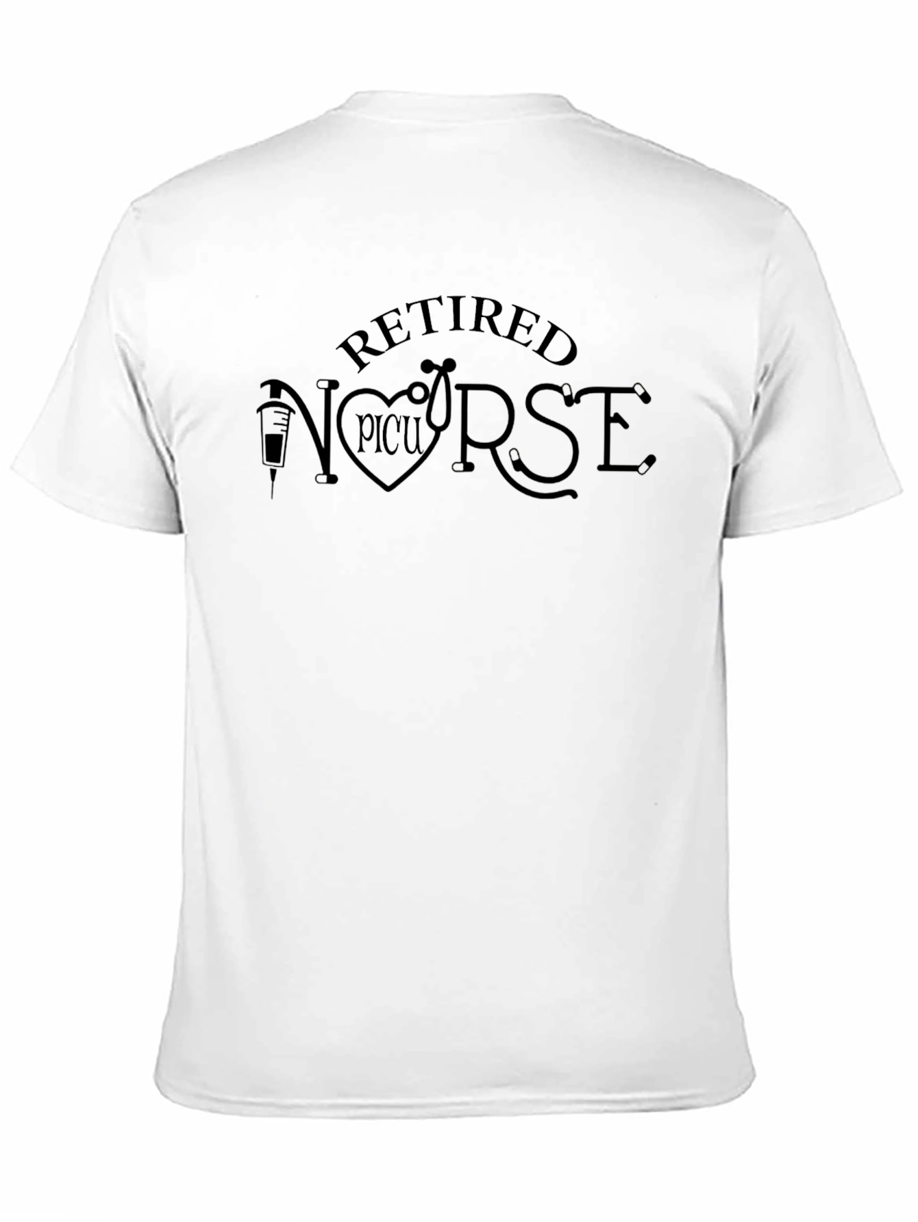 Retired PICU Nurse Black T-Shirt