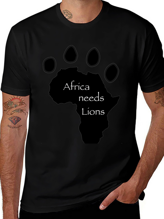 Africa Needs Lions Graphic T-Shirt