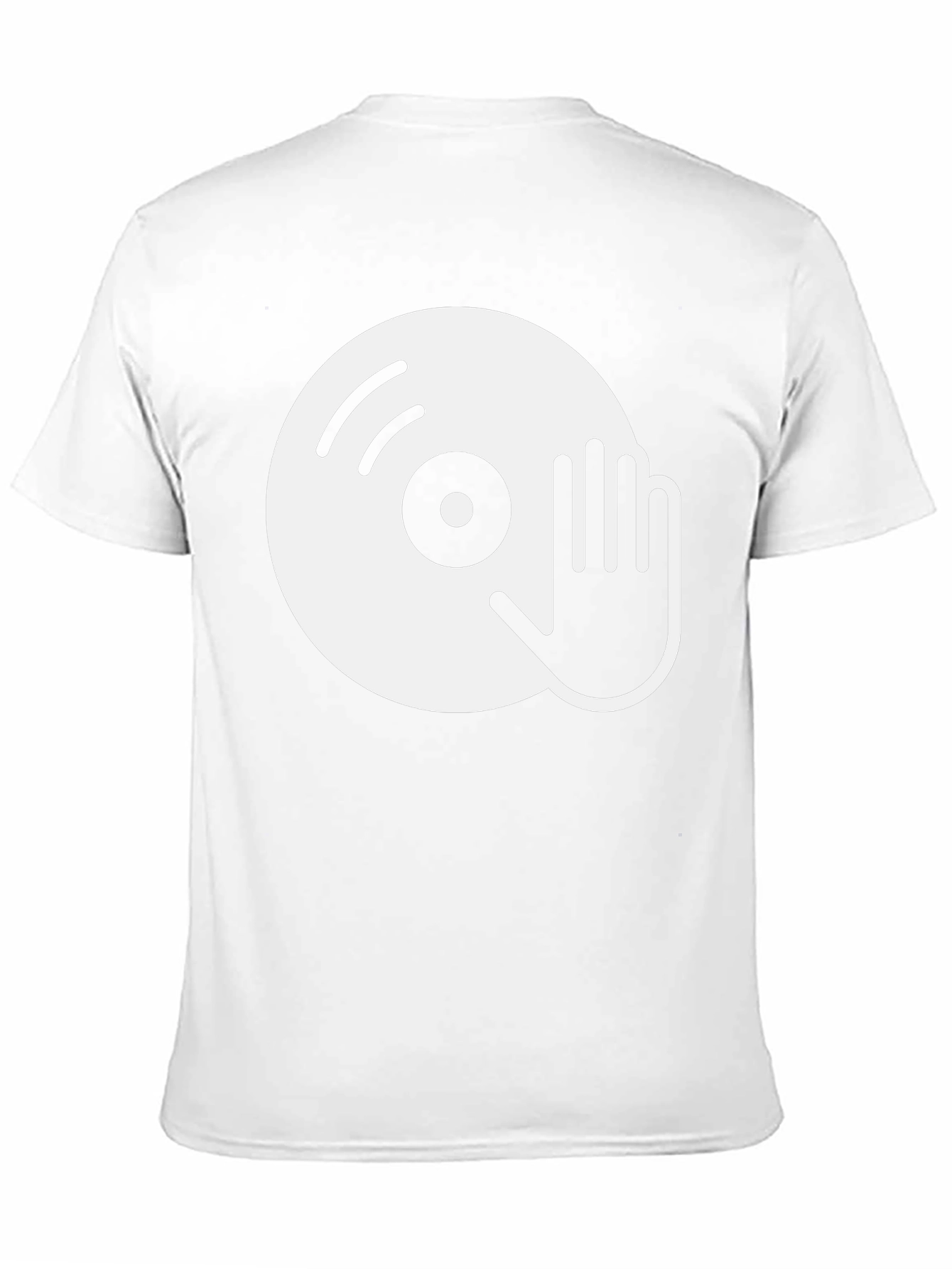DJ Turntable Graphic Tee - Black Cotton