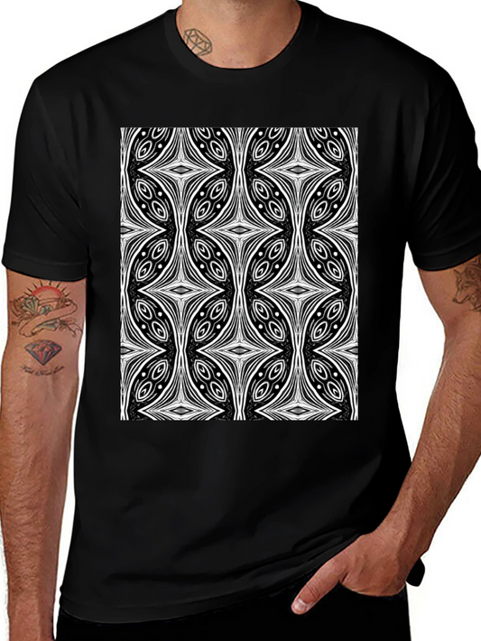Abstract Black T-Shirt