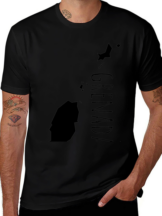 Grenada Map T-Shirt - Black Island Pride