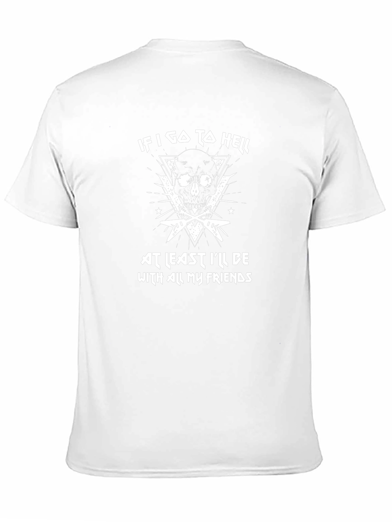 Rock n Roll Skull Graphic T-Shirt