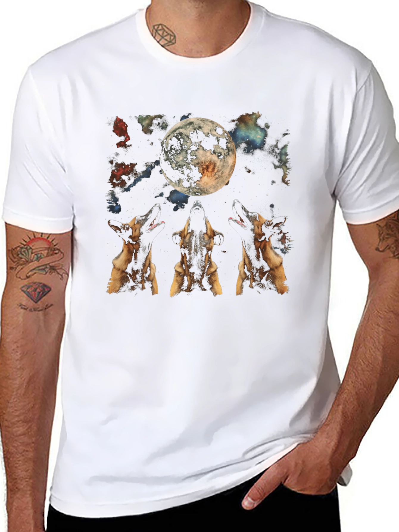 Wolf Moon Graphic T-Shirt