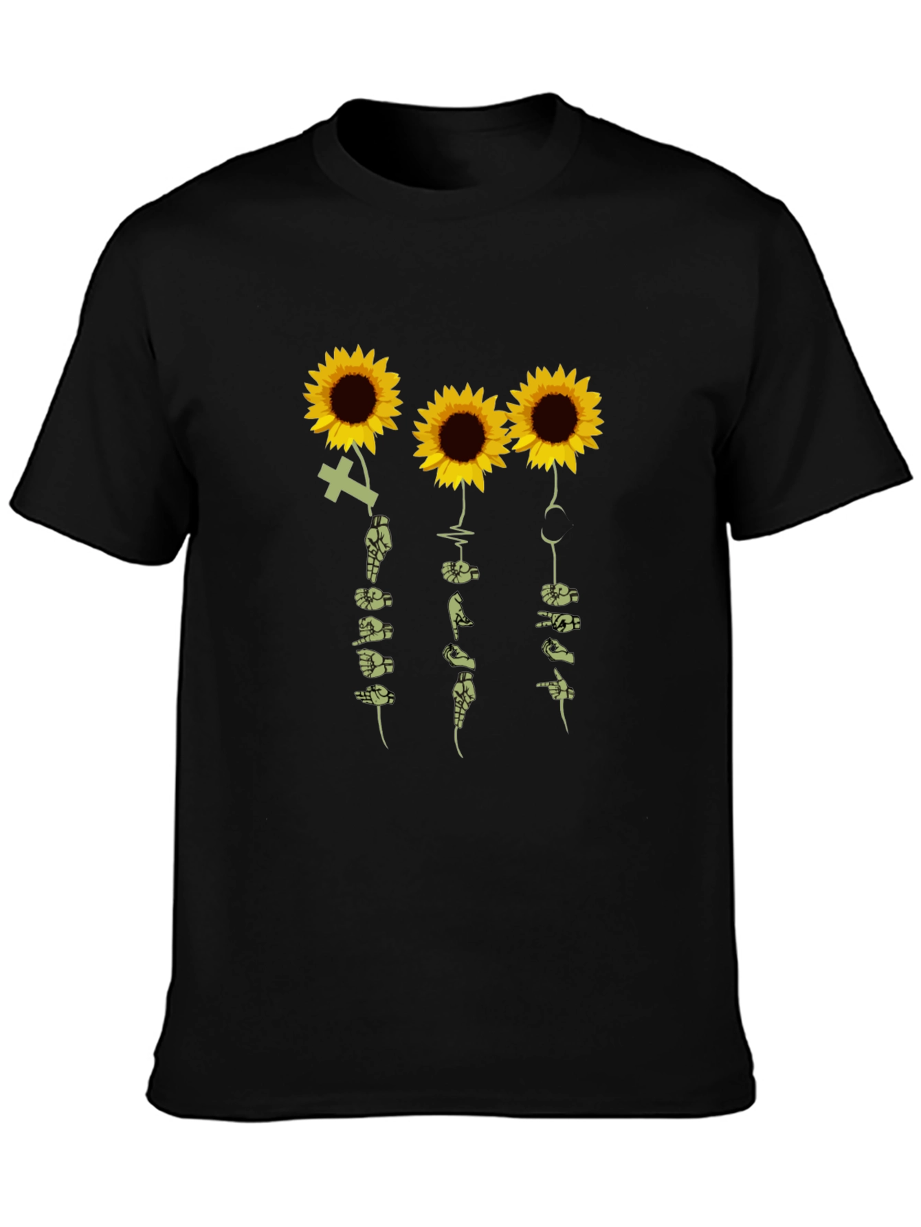 Sunflower ASL Graphic T-Shirt