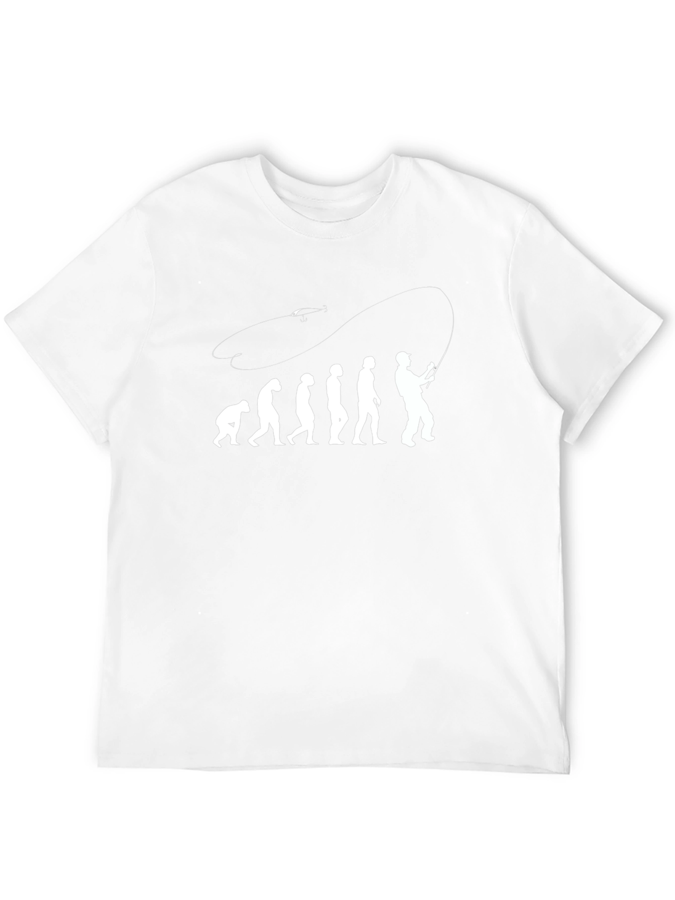 Evolution of Fishing Black T-Shirt