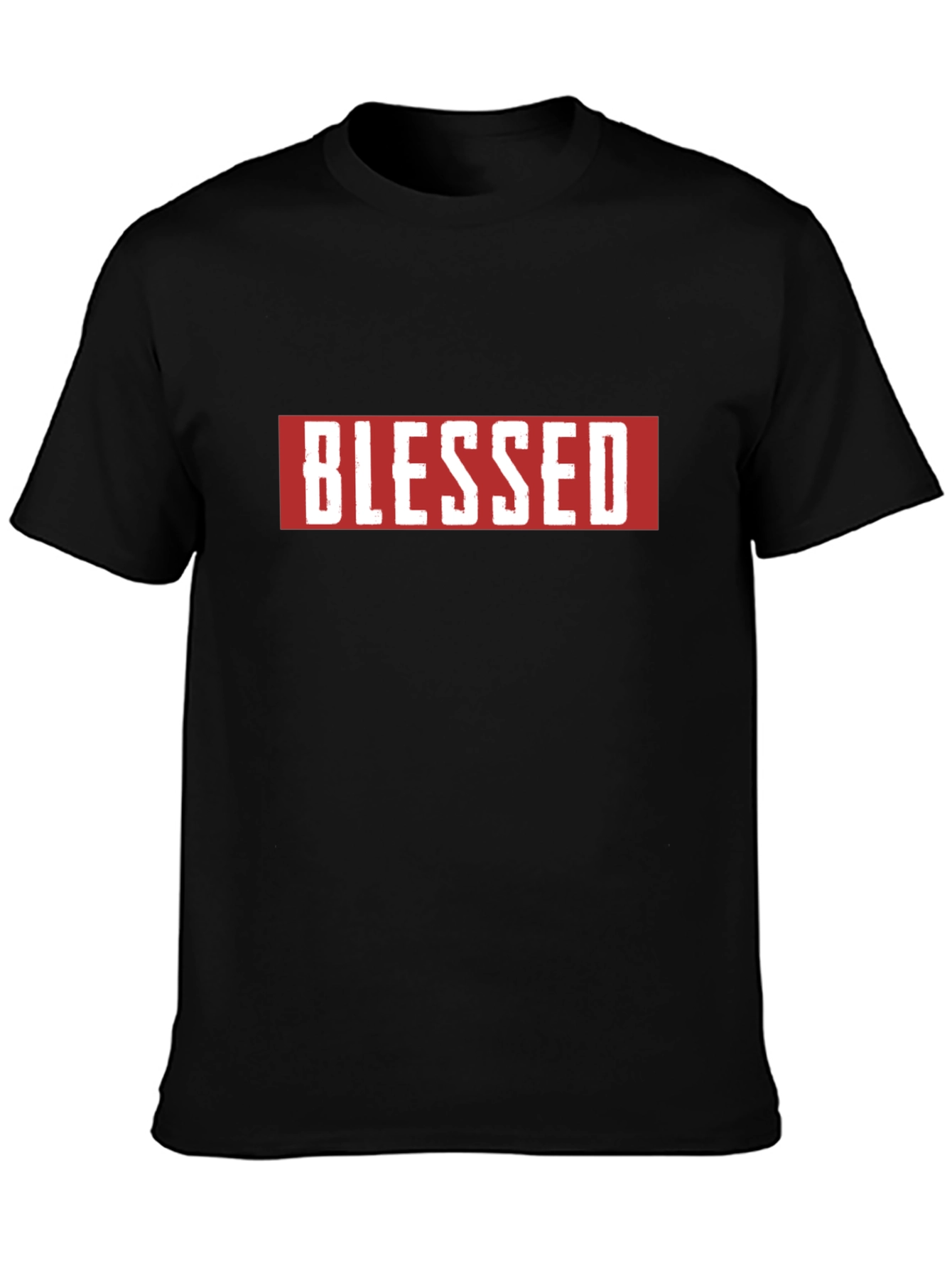 Blessed Graphic Tee - Black Short Sleeve T-Shirt
