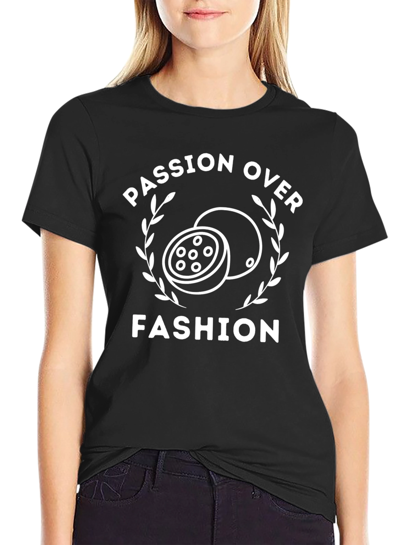 Passion Over Fashion Black T-Shirt