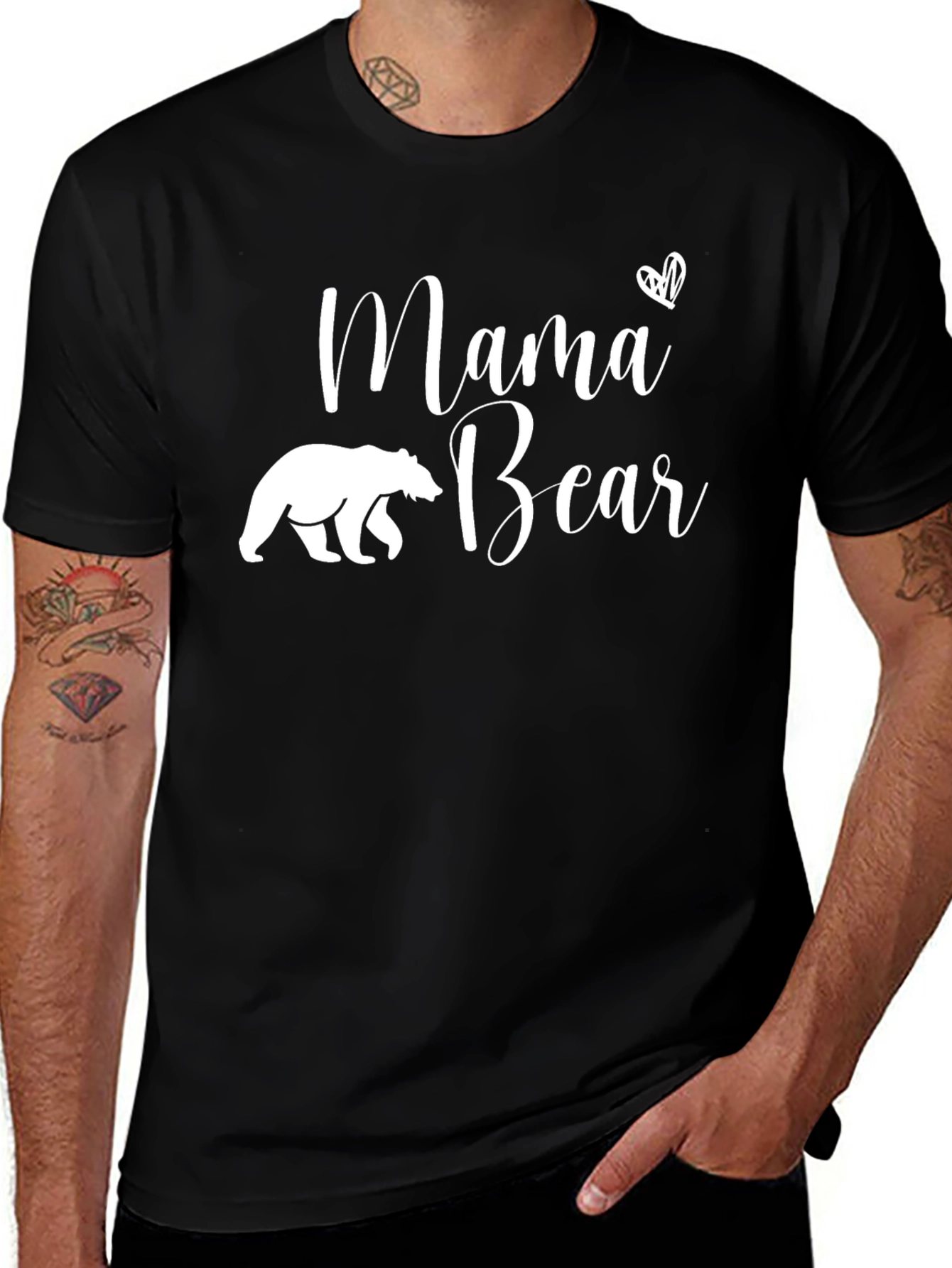 Mama Bear Graphic Tee - Black T-Shirt