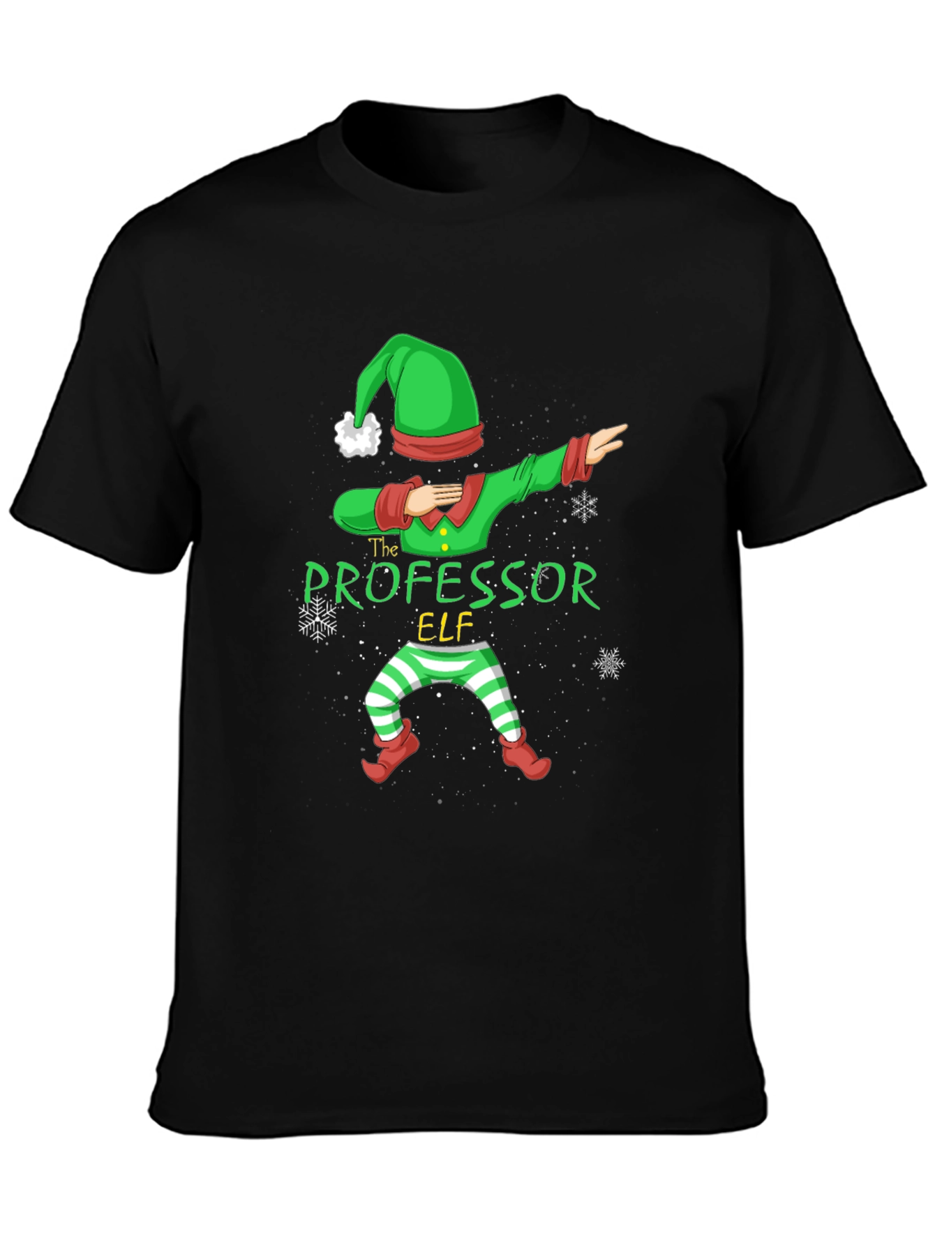 Professor Elf Dabbing T-Shirt - Christmas Holiday Tee