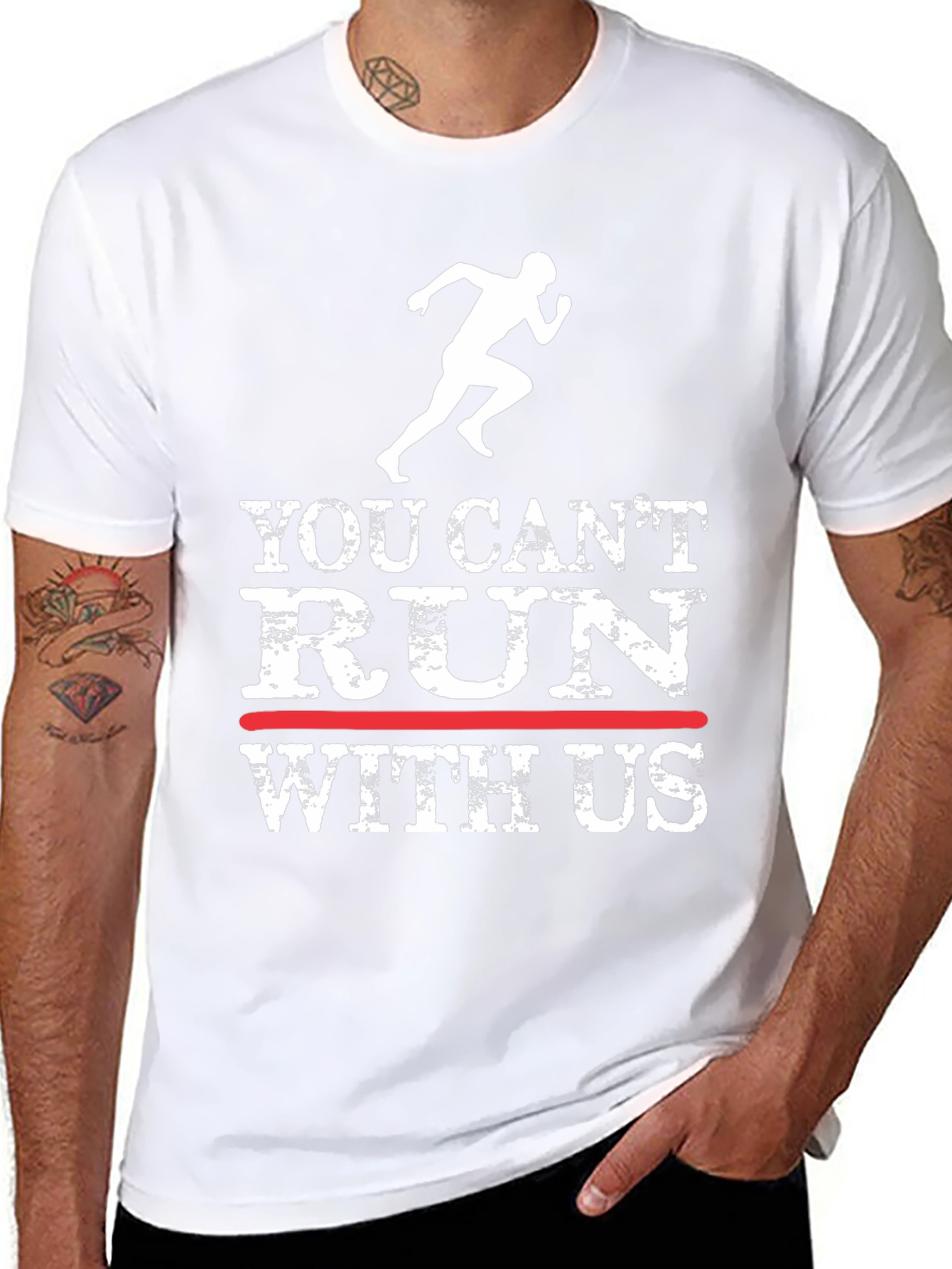 You Cant Run With Us Graphic Tee