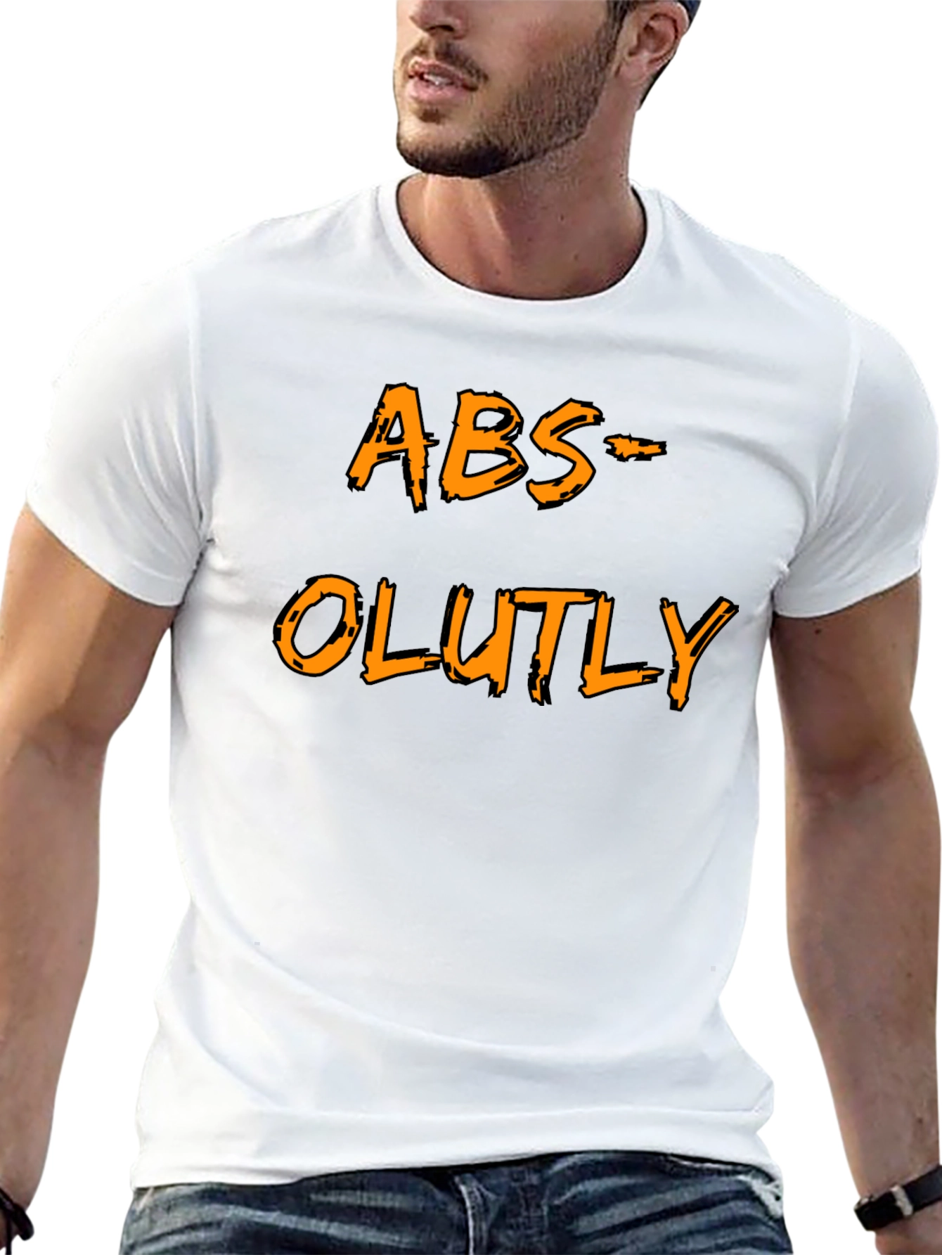 Humorous ABS-OLUTLY Black T-Shirt