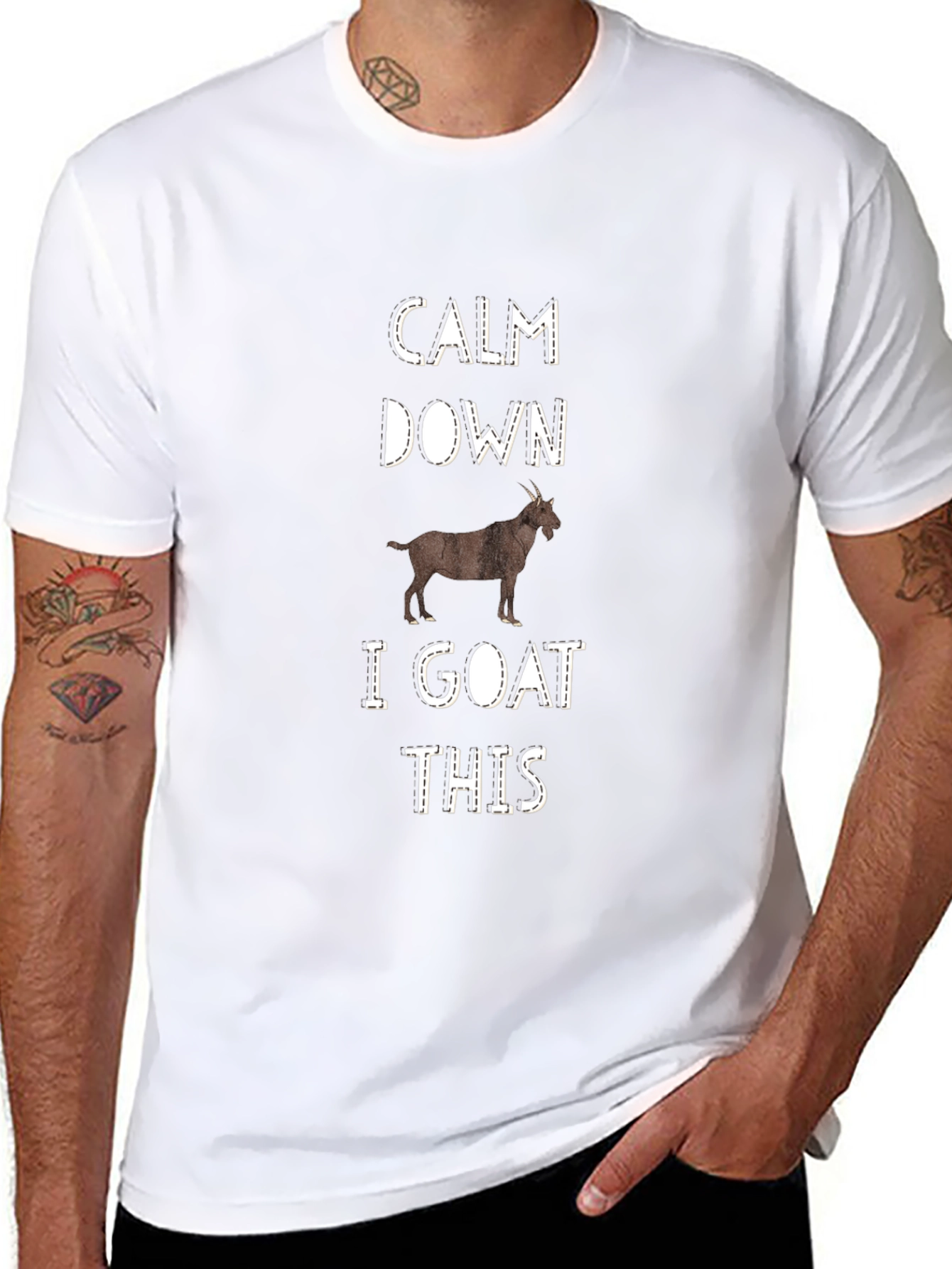 Calm Down I Goat This Graphic Tee