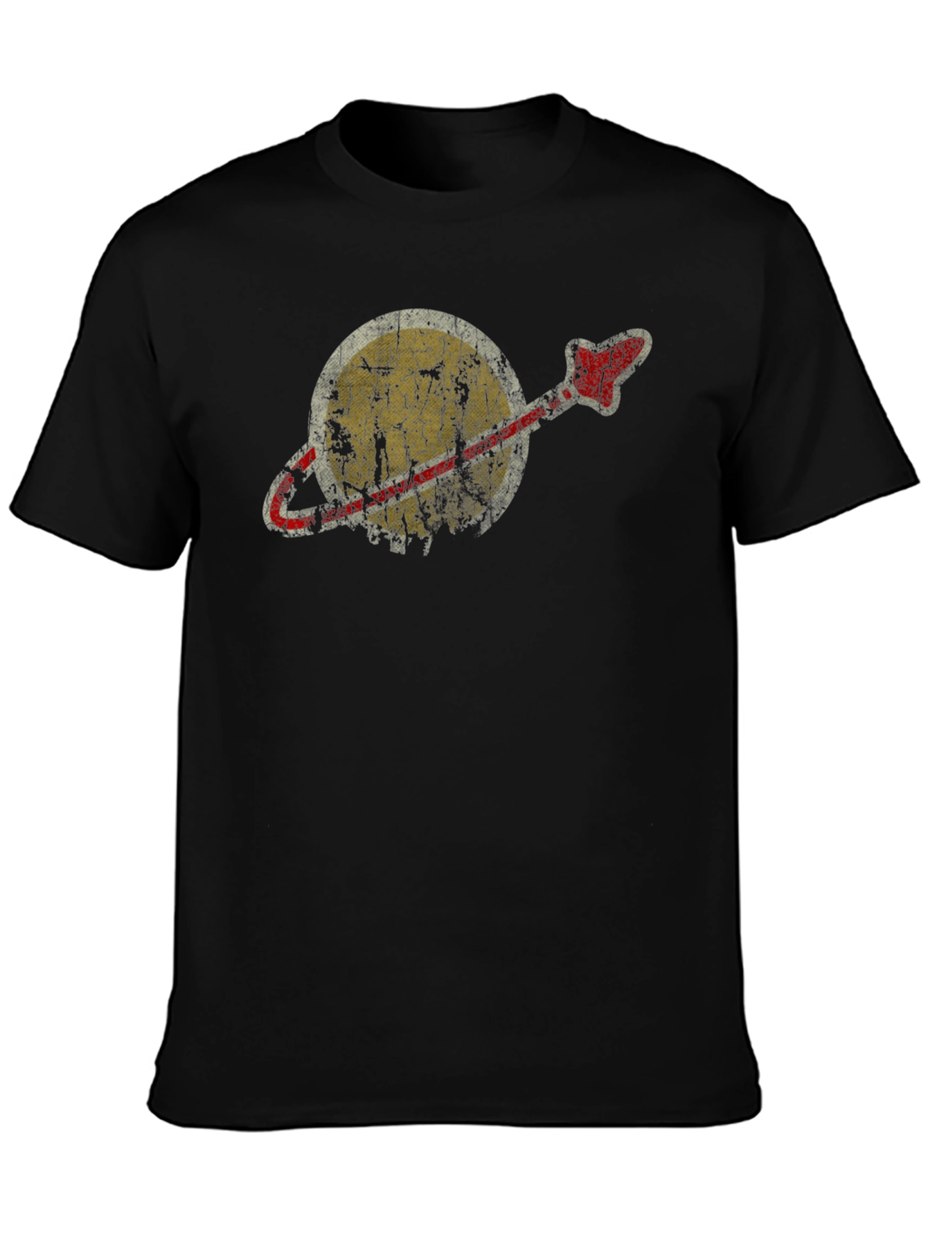 Retro Space Graphic T-Shirt - Black
