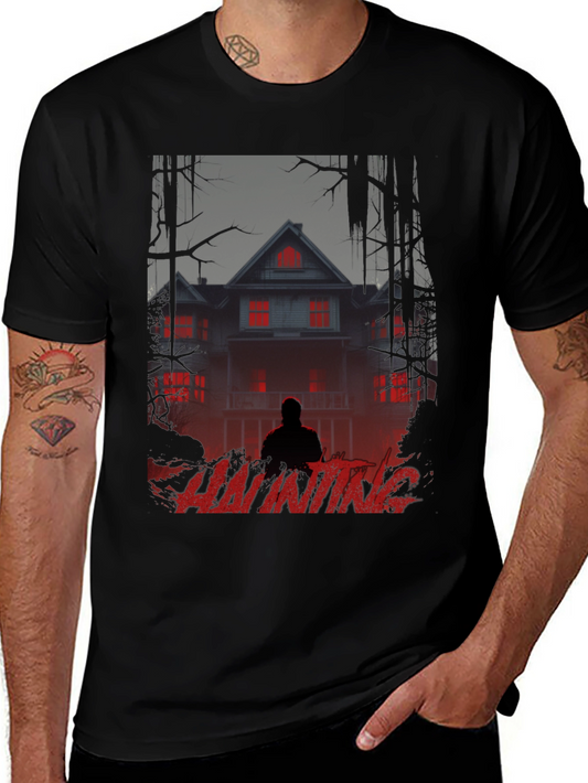 Haunting Graphic T-Shirt - Spooky Season Apparel
