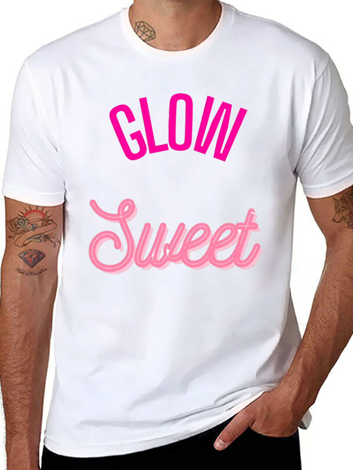 Glow Sweet Graphic Tee - Trendy Casual T-Shirt