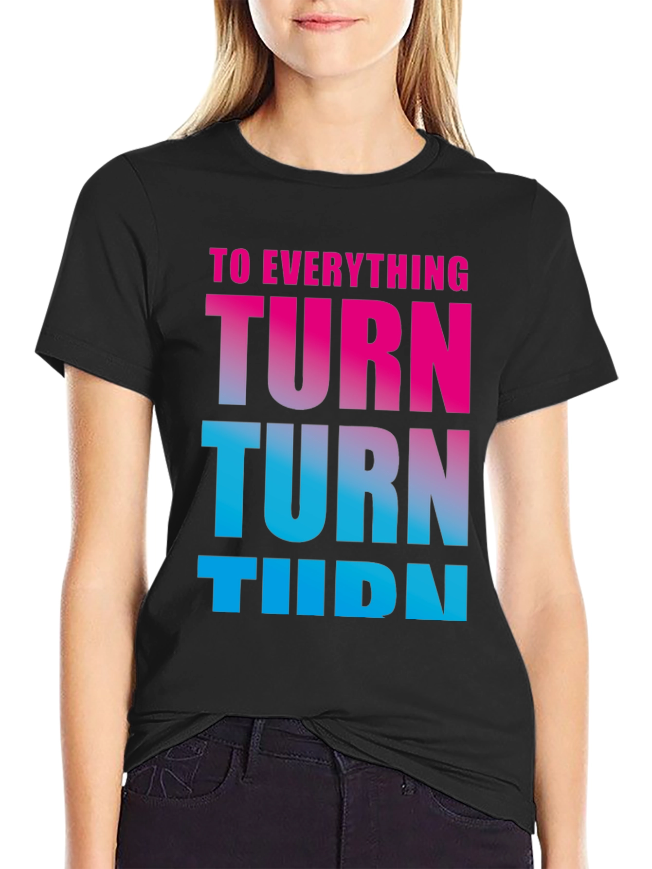Turn! Turn! Turn! Gradient Tee