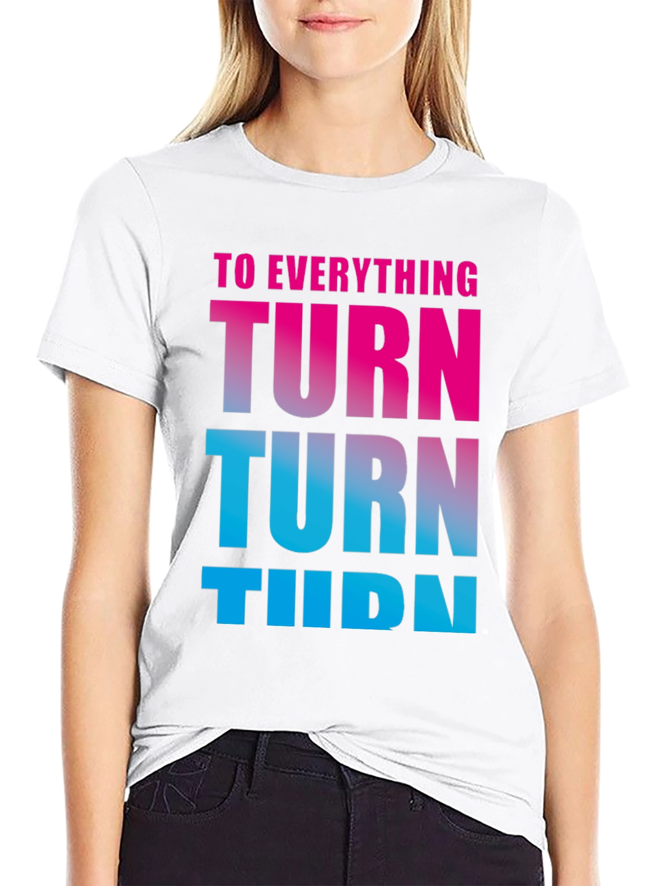 Turn! Turn! Turn! Gradient Tee