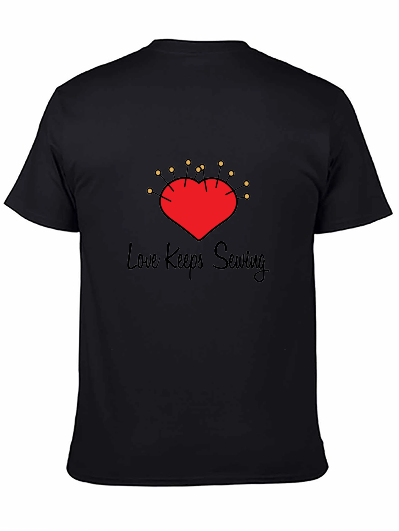 Love Sewing Heart Pin Cushion T-Shirt