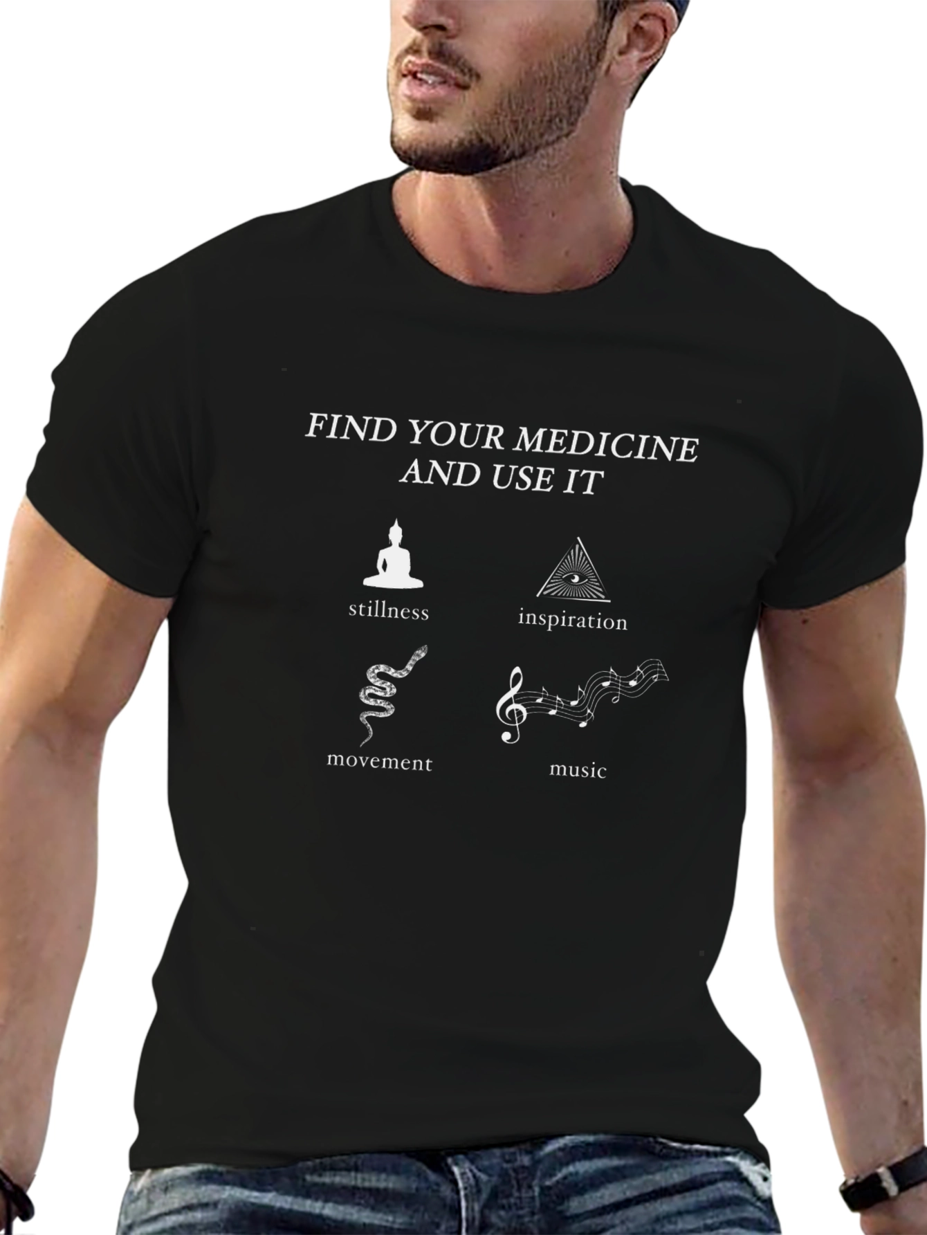 Find Your Medicine T-Shirt - Stillness Movement Music Inspiration