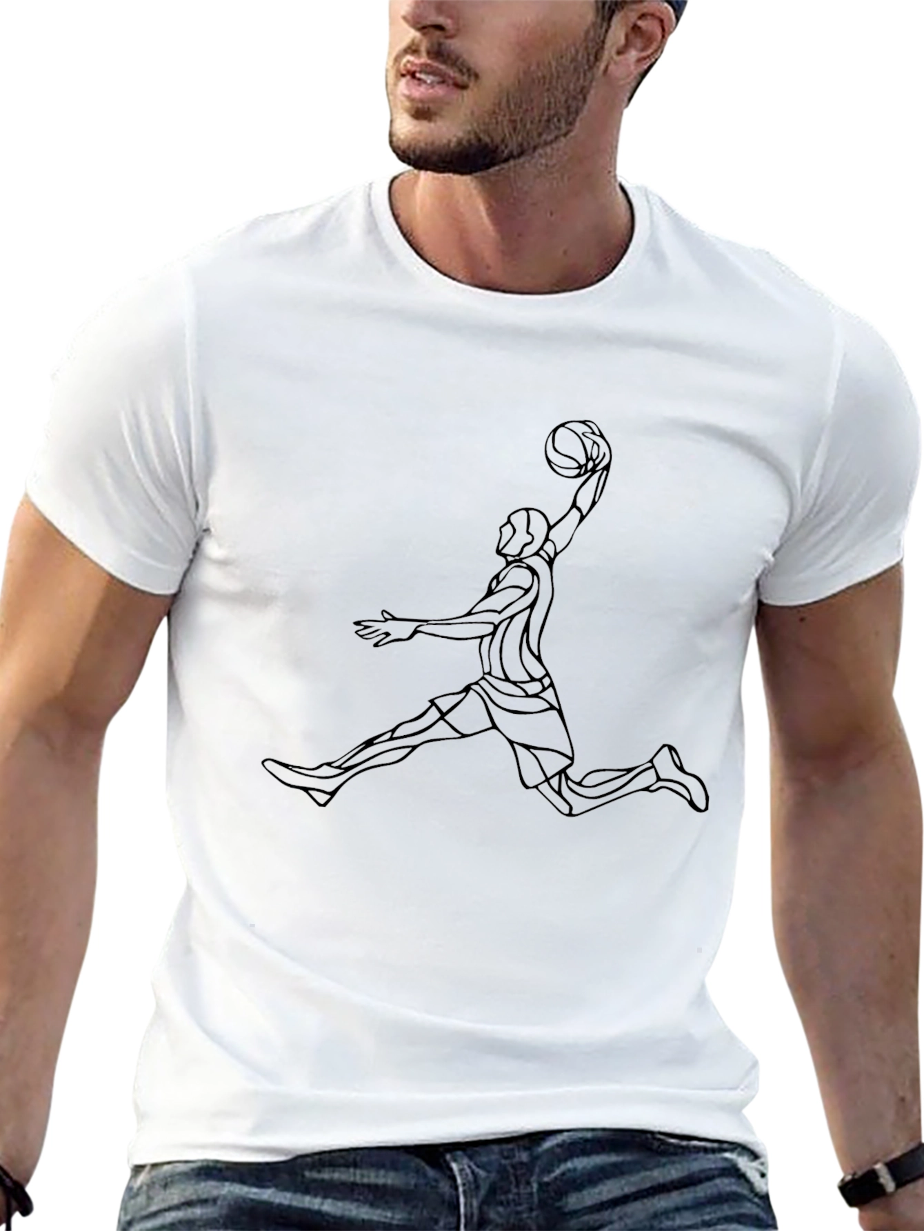 Black Basketball Graphic Tee