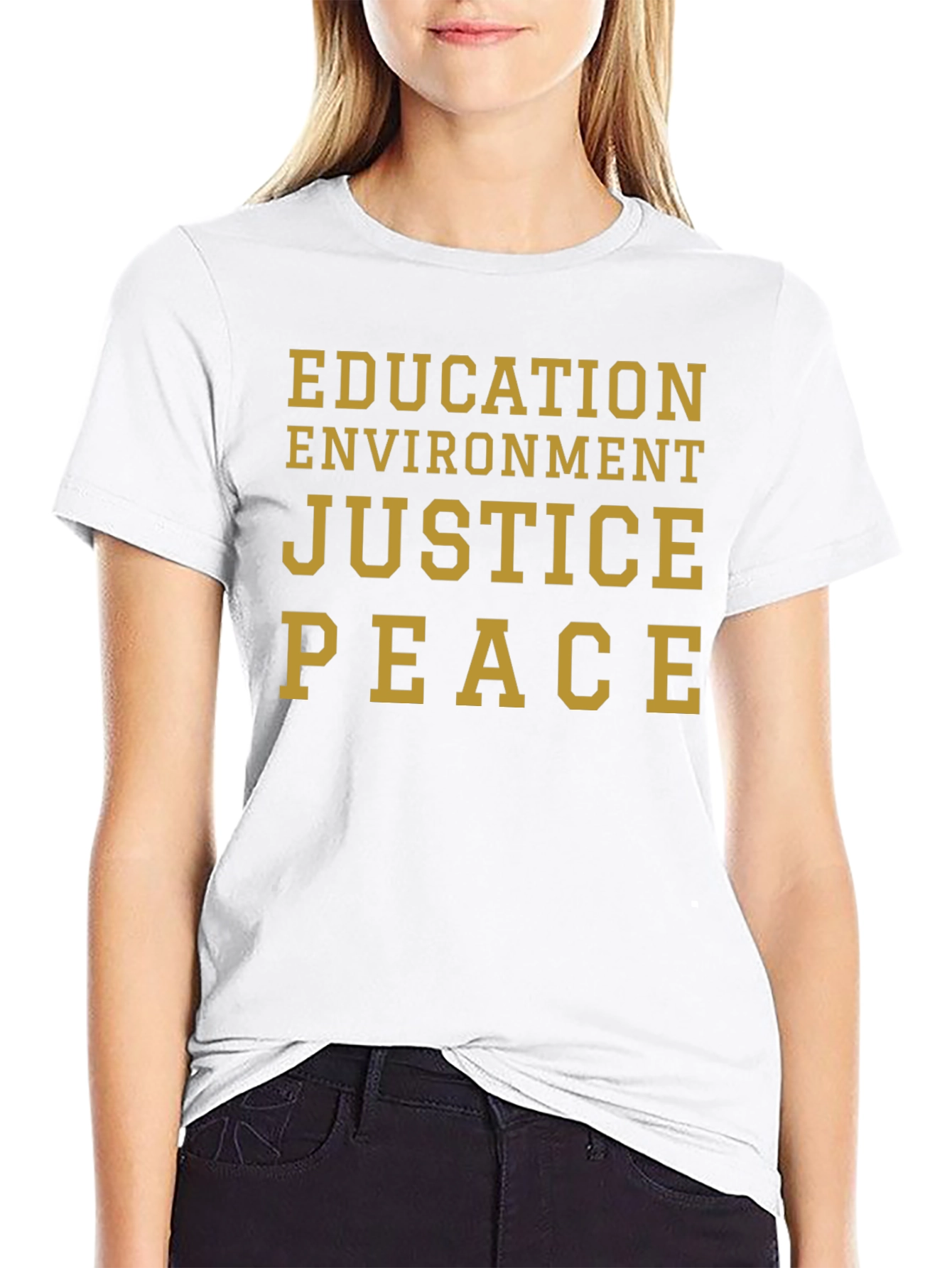 Education Environment Justice Peace T-Shirt
