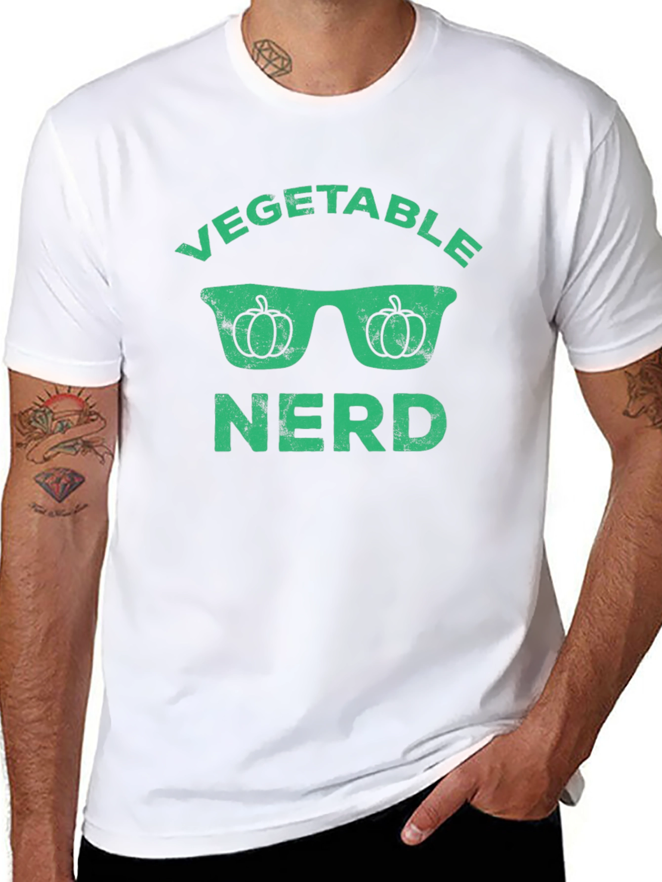Vegetable Nerd Graphic T-Shirt