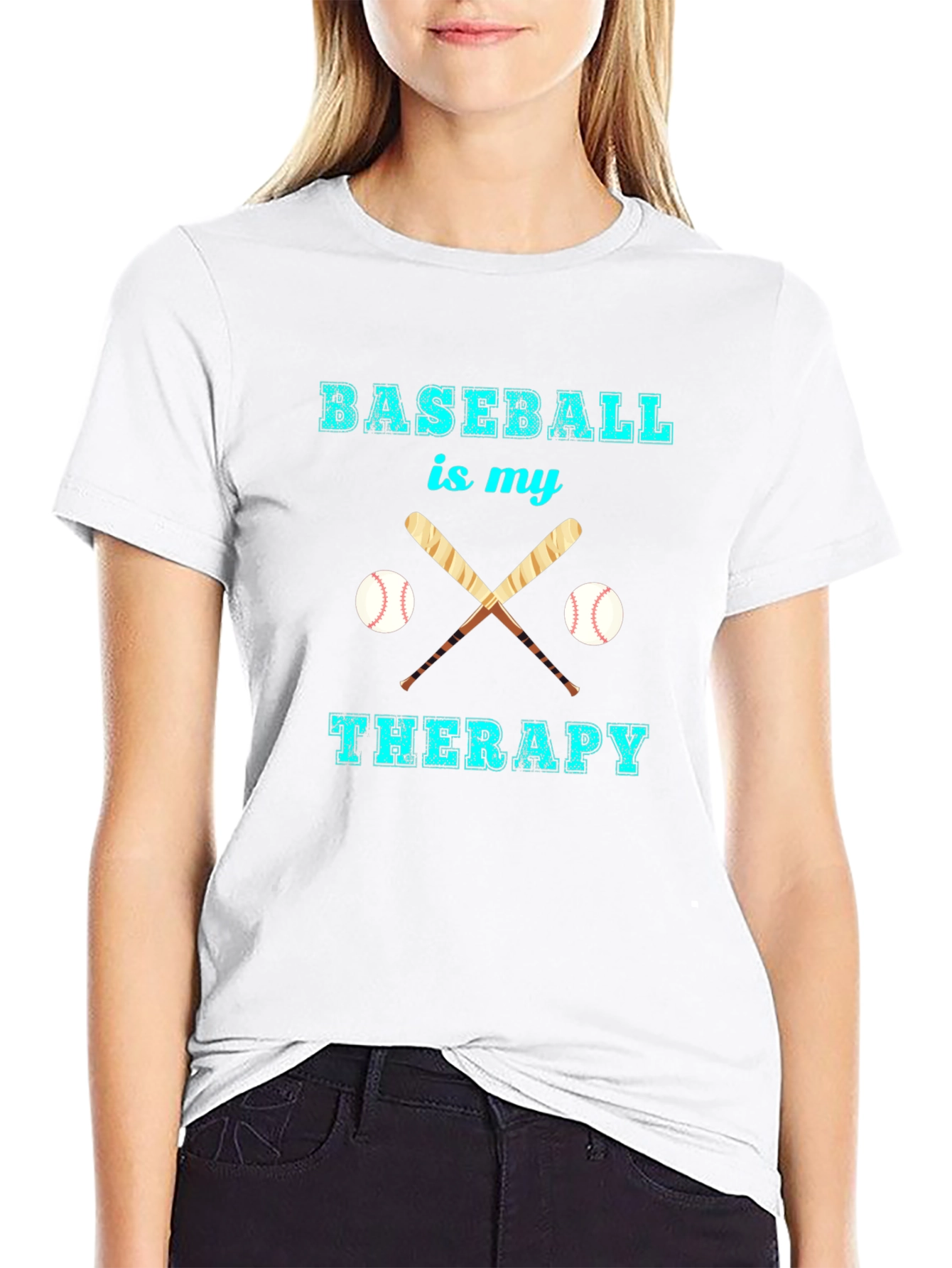 Baseball Therapy Graphic T-Shirt