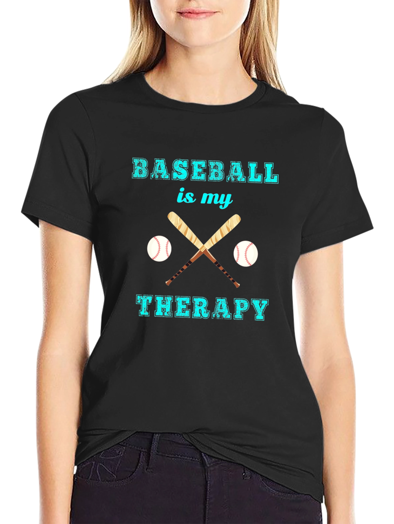 Baseball Therapy Graphic T-Shirt
