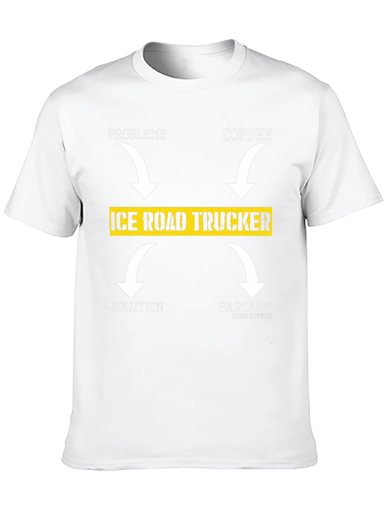Ice Road Trucker T-Shirt - Coffee Solution Sarcasm