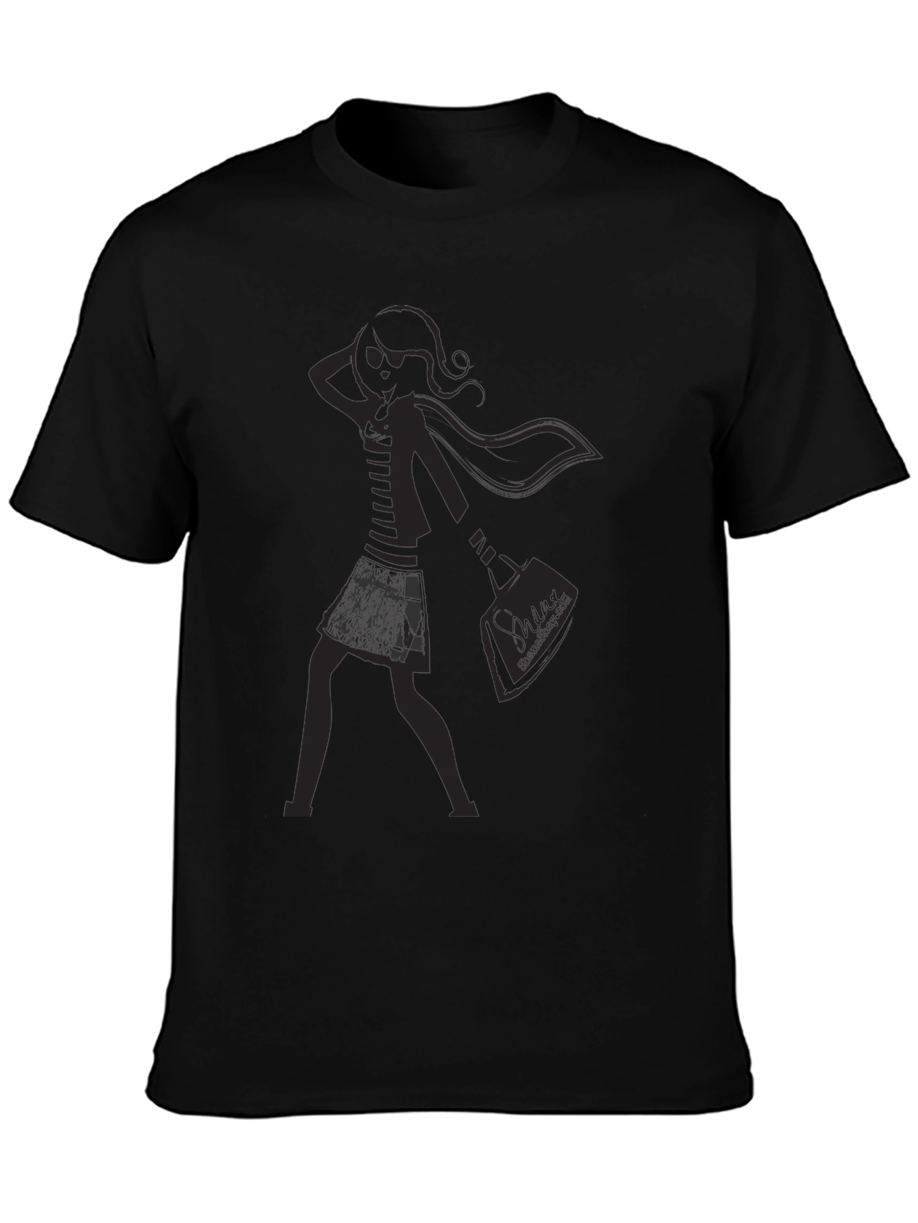 Stylish Black Graphic Tee