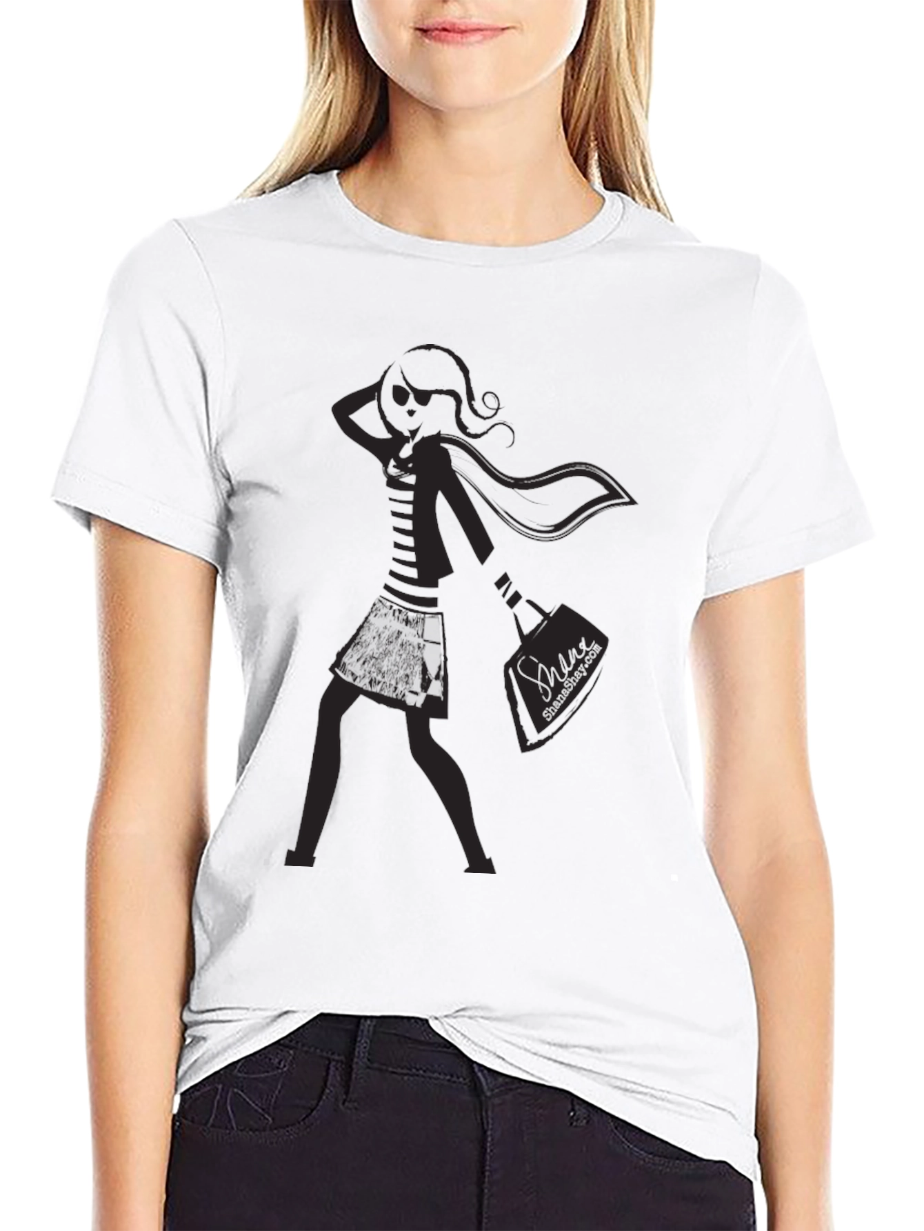 Stylish Black Graphic Tee