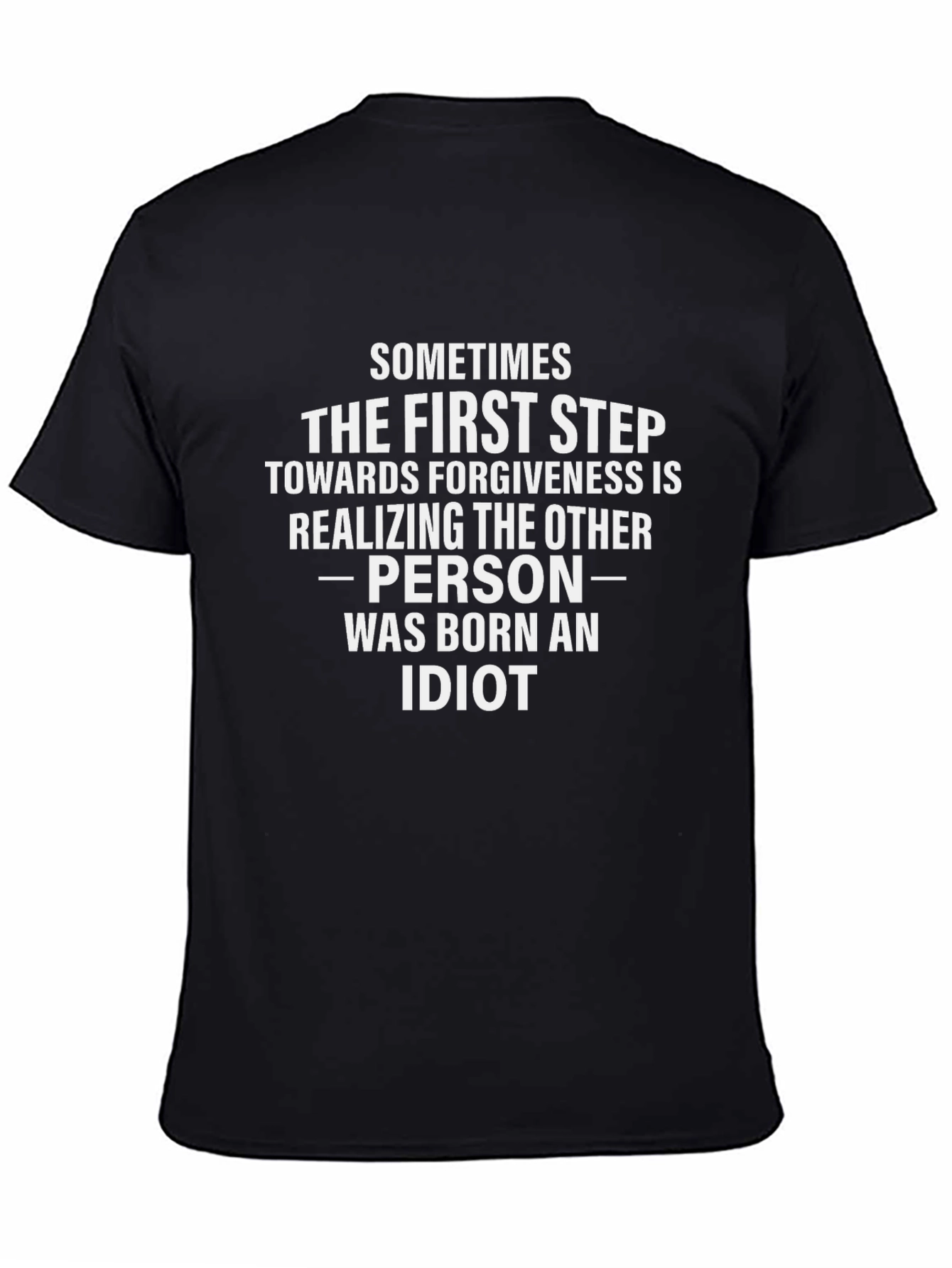 Funny Born An Idiot Graphic Tee