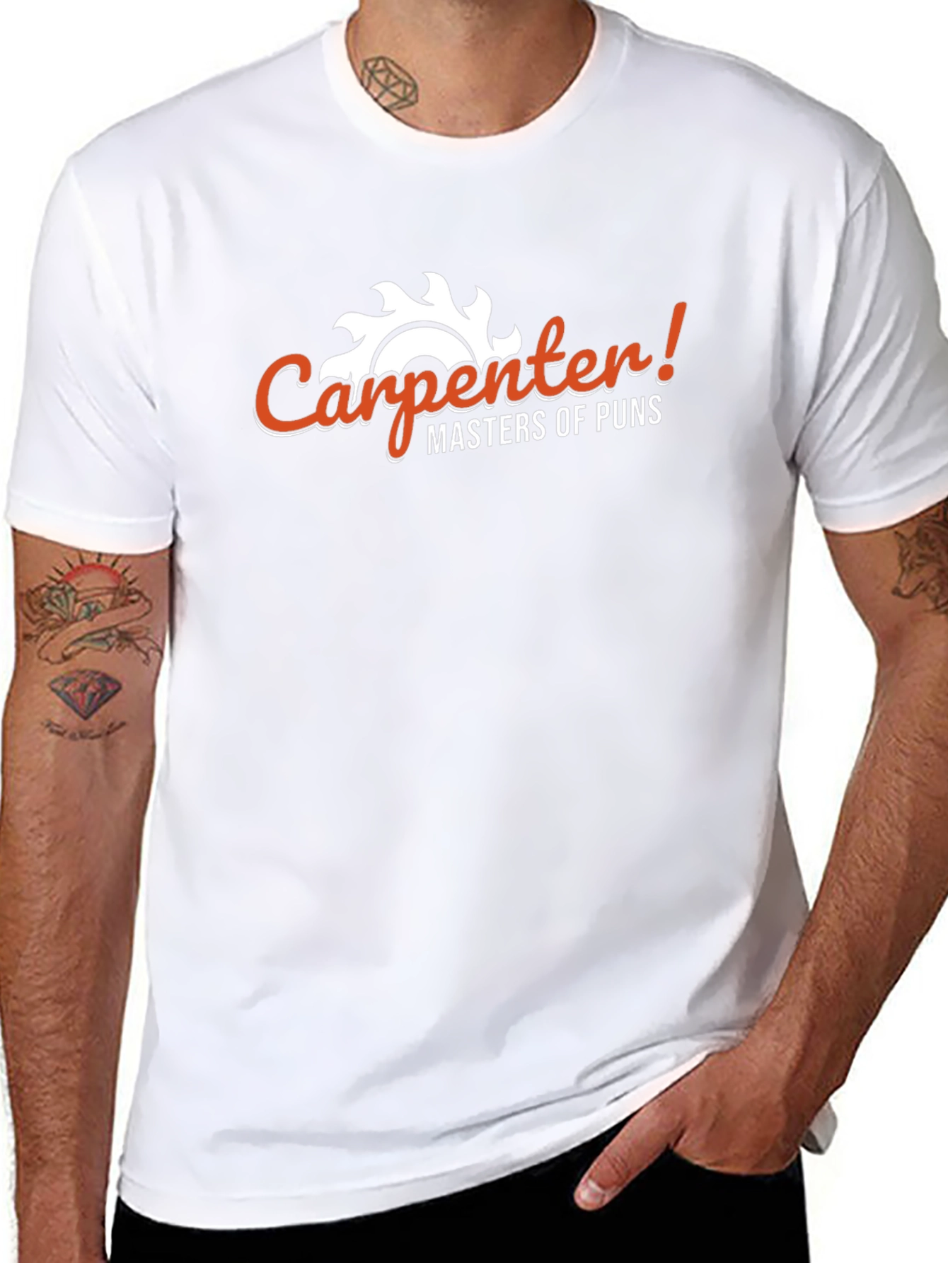Carpenter Masters of Puns Black Graphic Tee