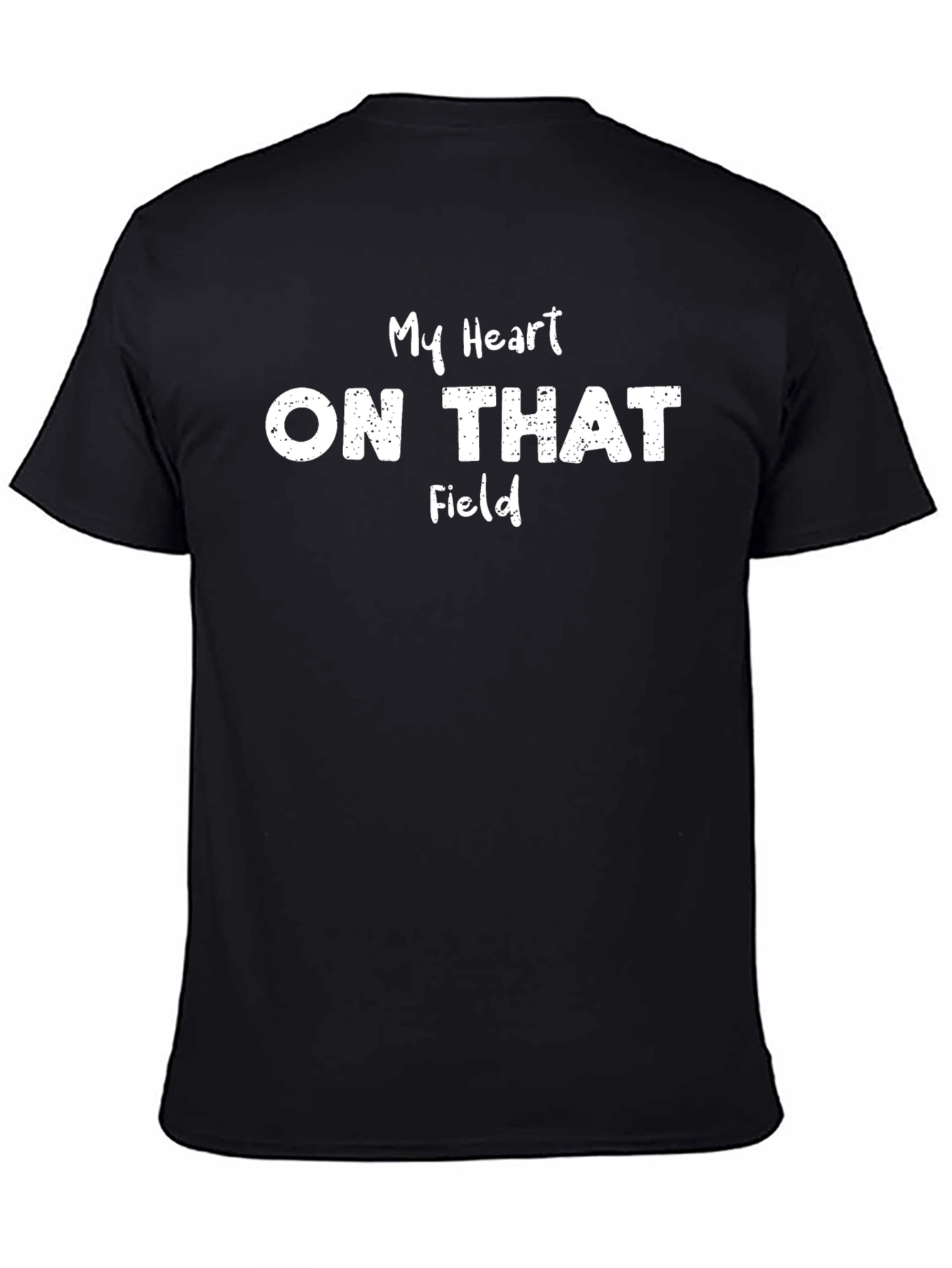 My Heart On That Field Black T-Shirt