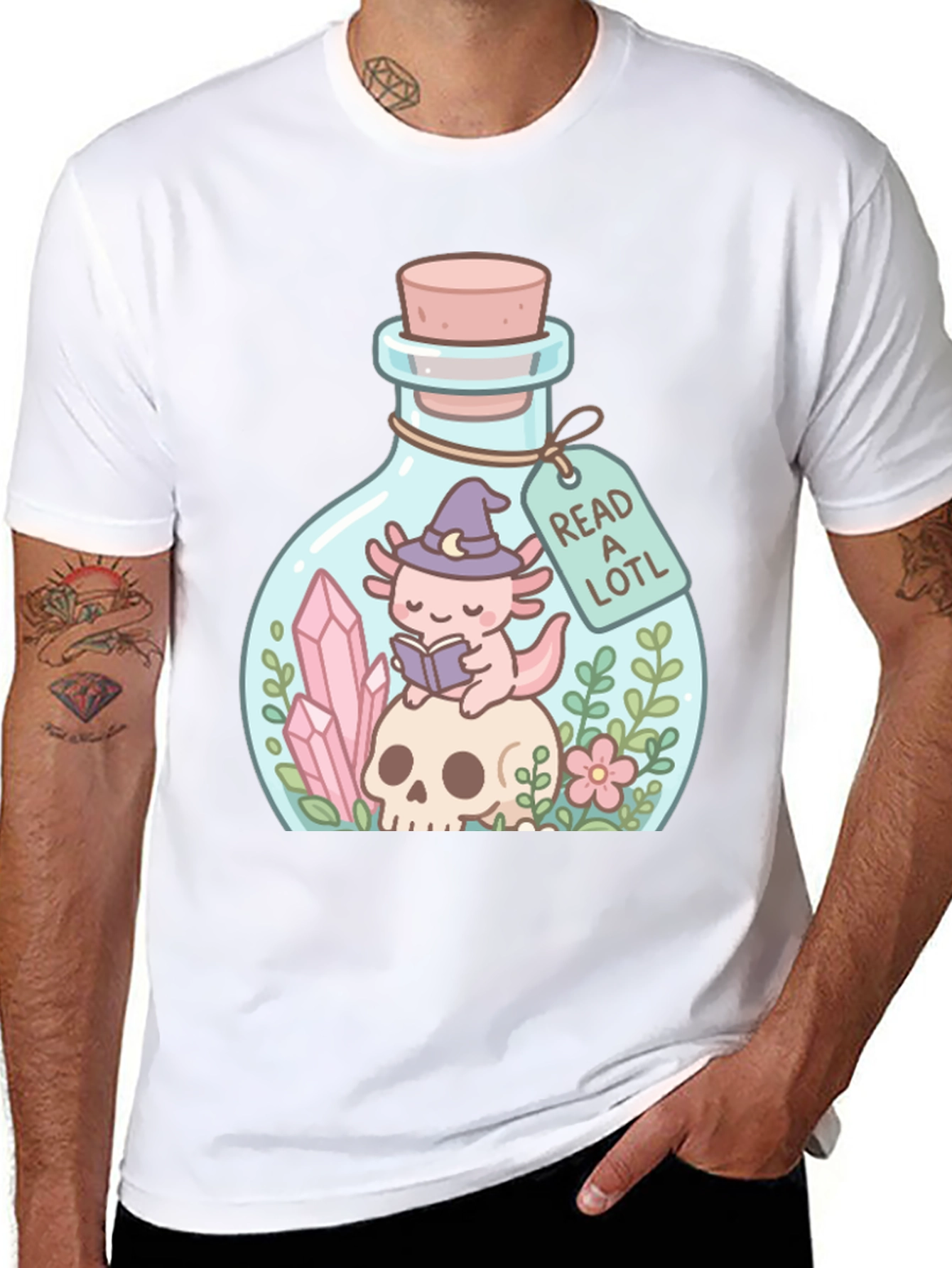 Read a Lotl Axolotl in Jar T-Shirt