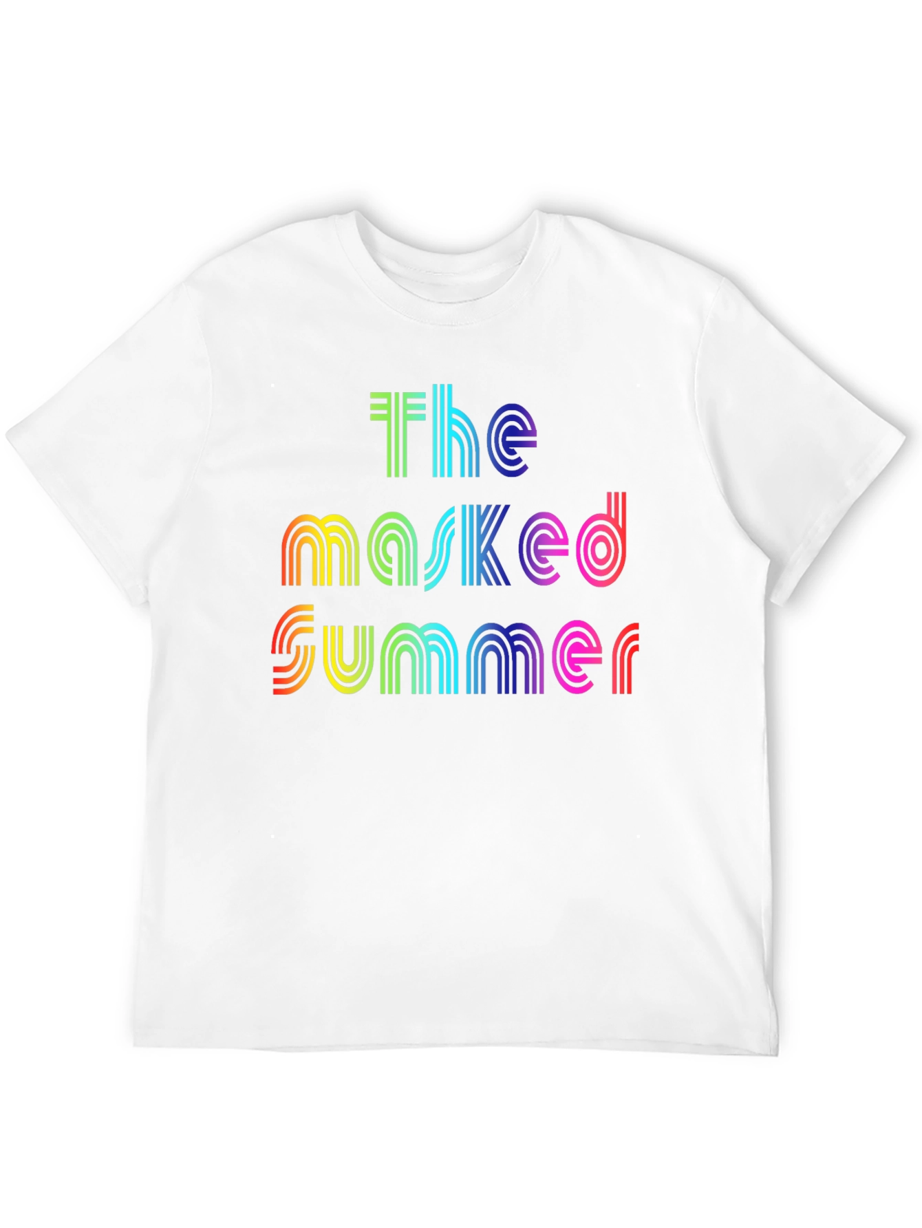 The Masked Summer Rainbow Graphic T-Shirt