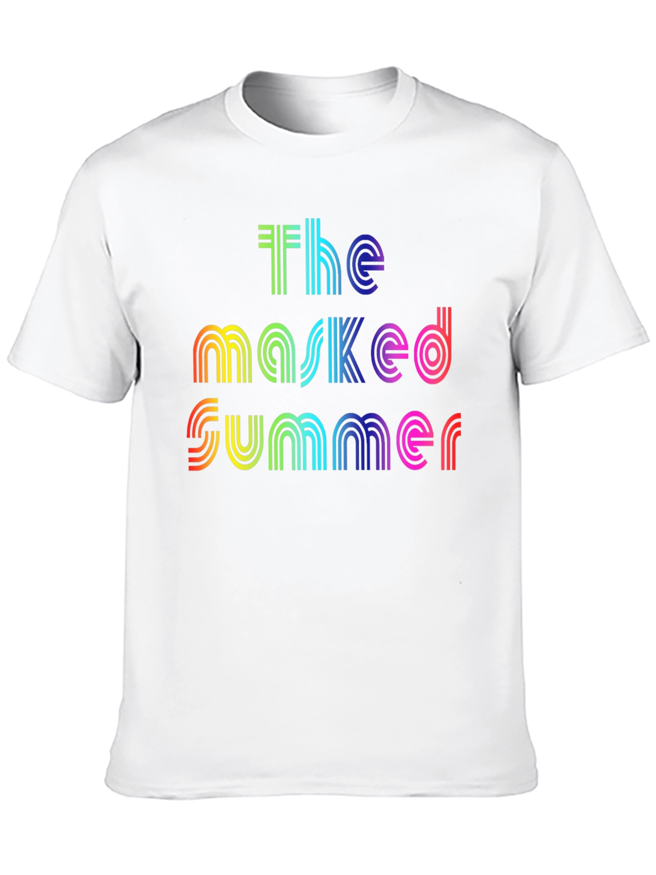 The Masked Summer Rainbow Graphic T-Shirt