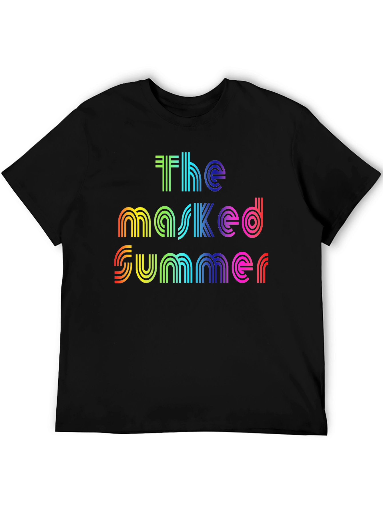 The Masked Summer Rainbow Graphic T-Shirt