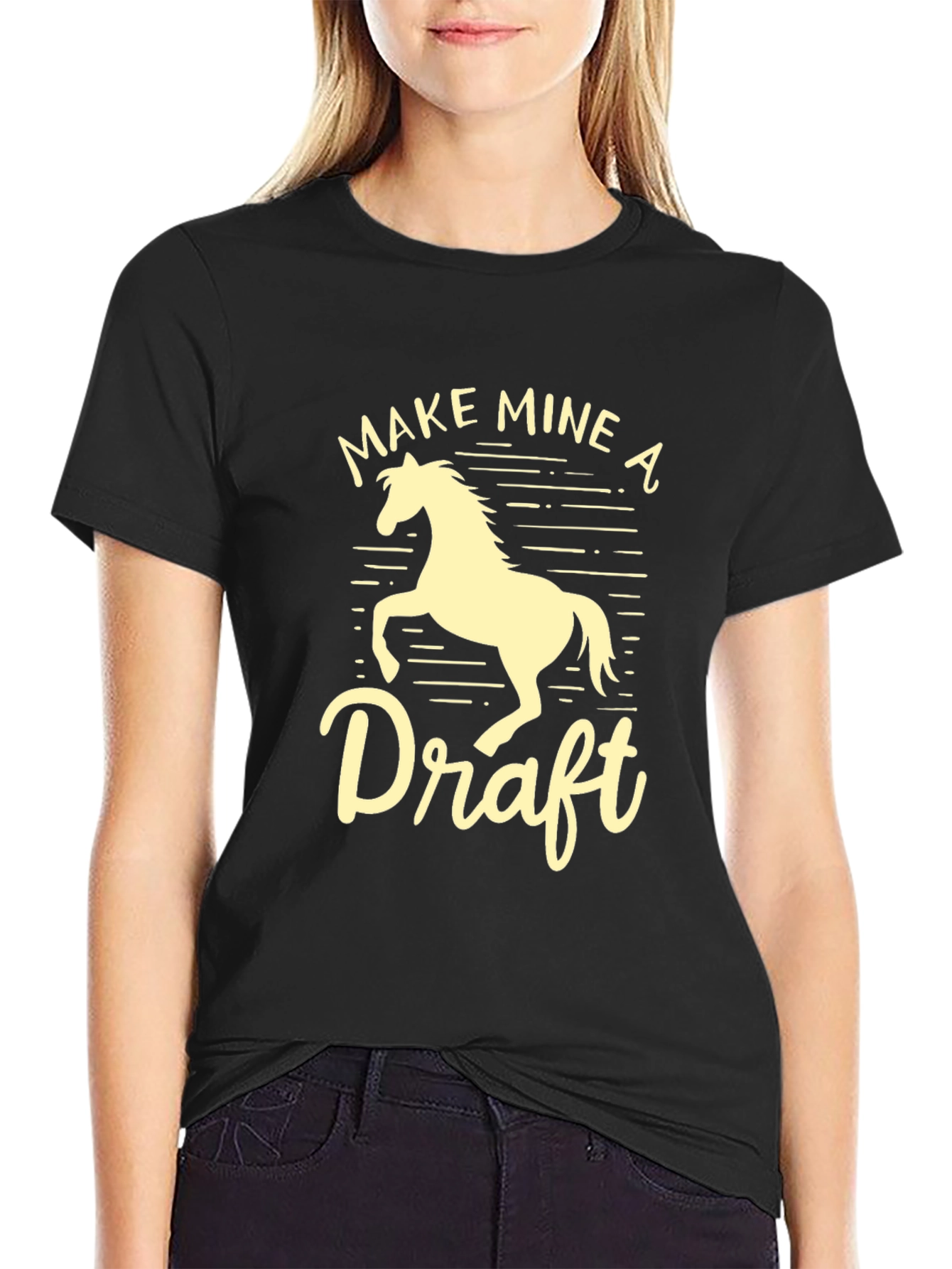 Make Mine a Draft Horse Graphic T-Shirt