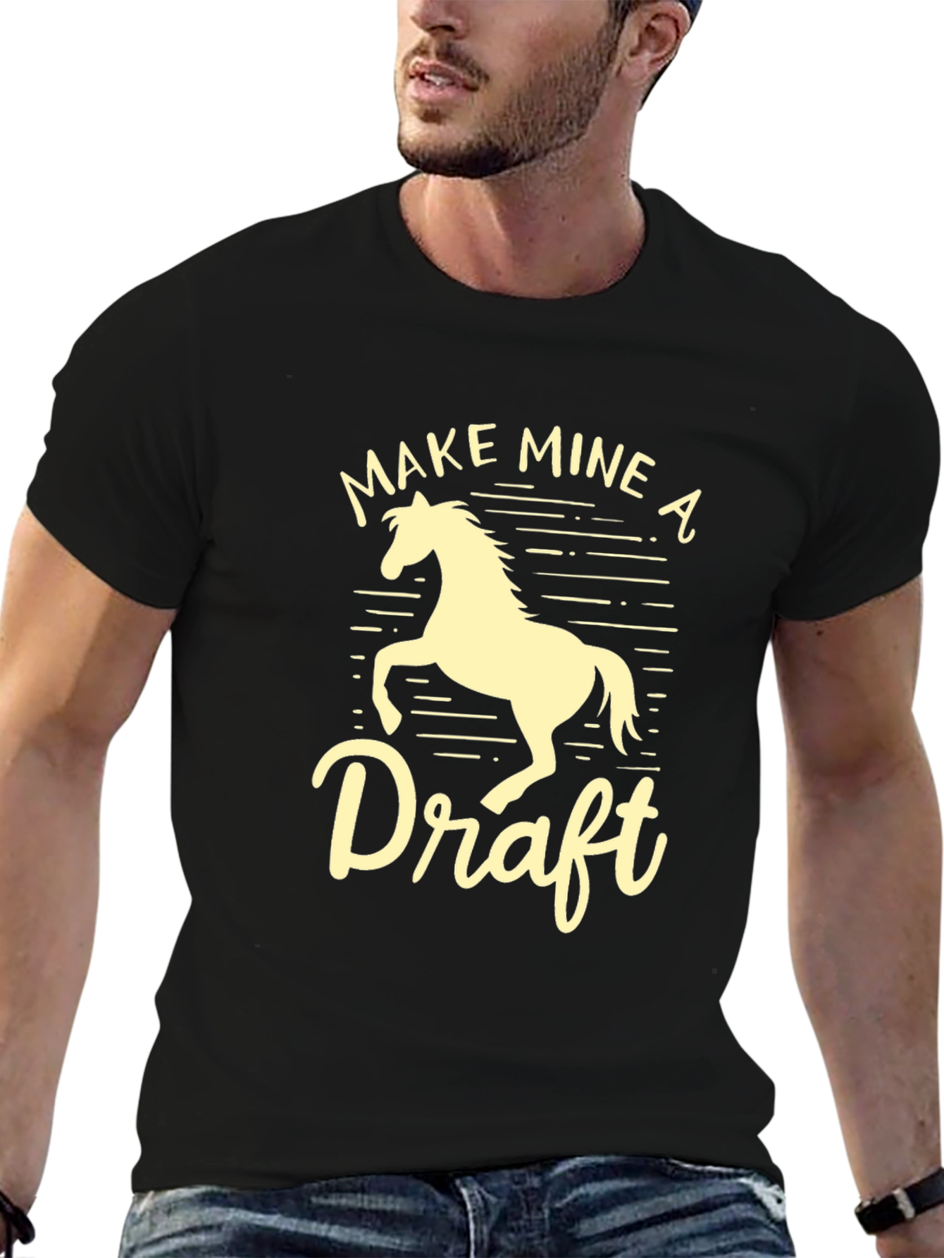 Make Mine a Draft Horse Graphic T-Shirt