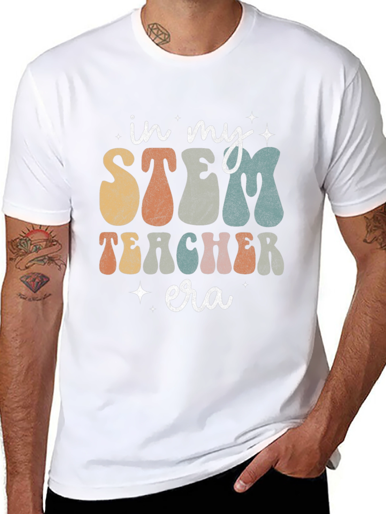 STEM Teacher Era Graphic T-Shirt