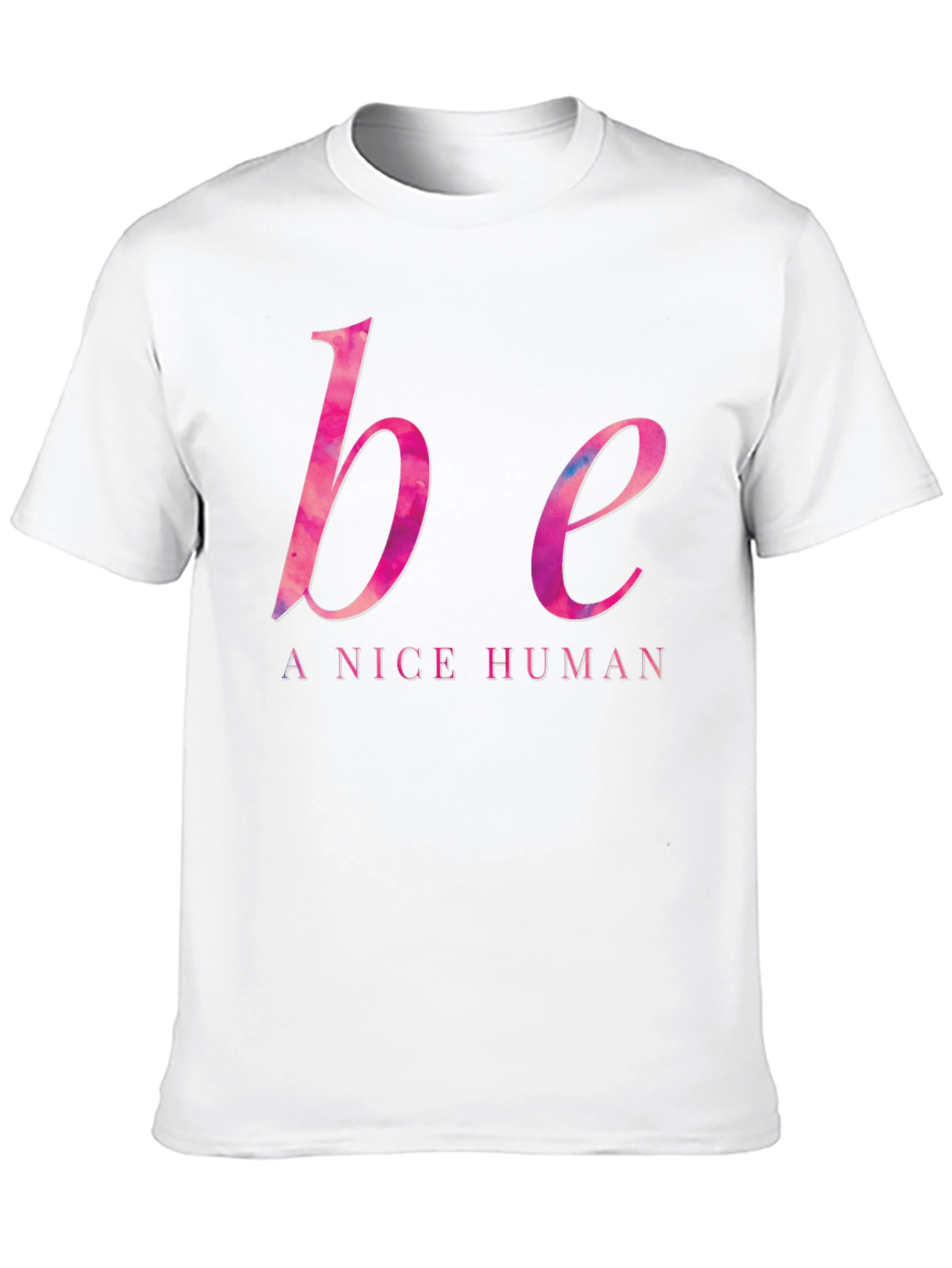 Be A Nice Human T-Shirt - Black Casual Tee